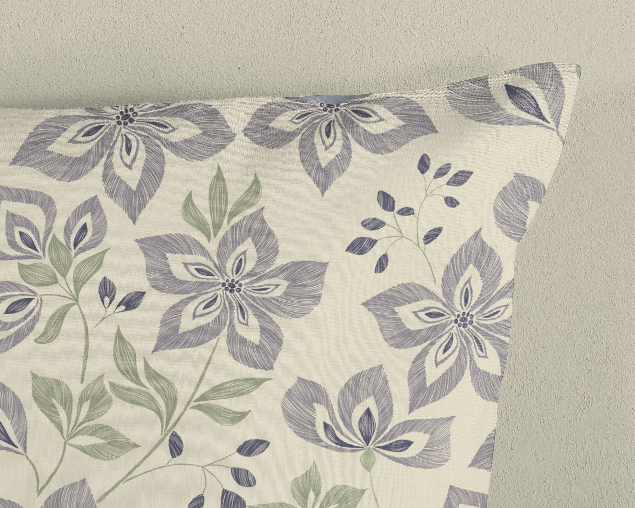 good morning Wendebettwäsche »Vesper« 2 Stk. tlg. 100% Baumwolle, Renforcé, Reißverschluss, Wendeoptik, Blume