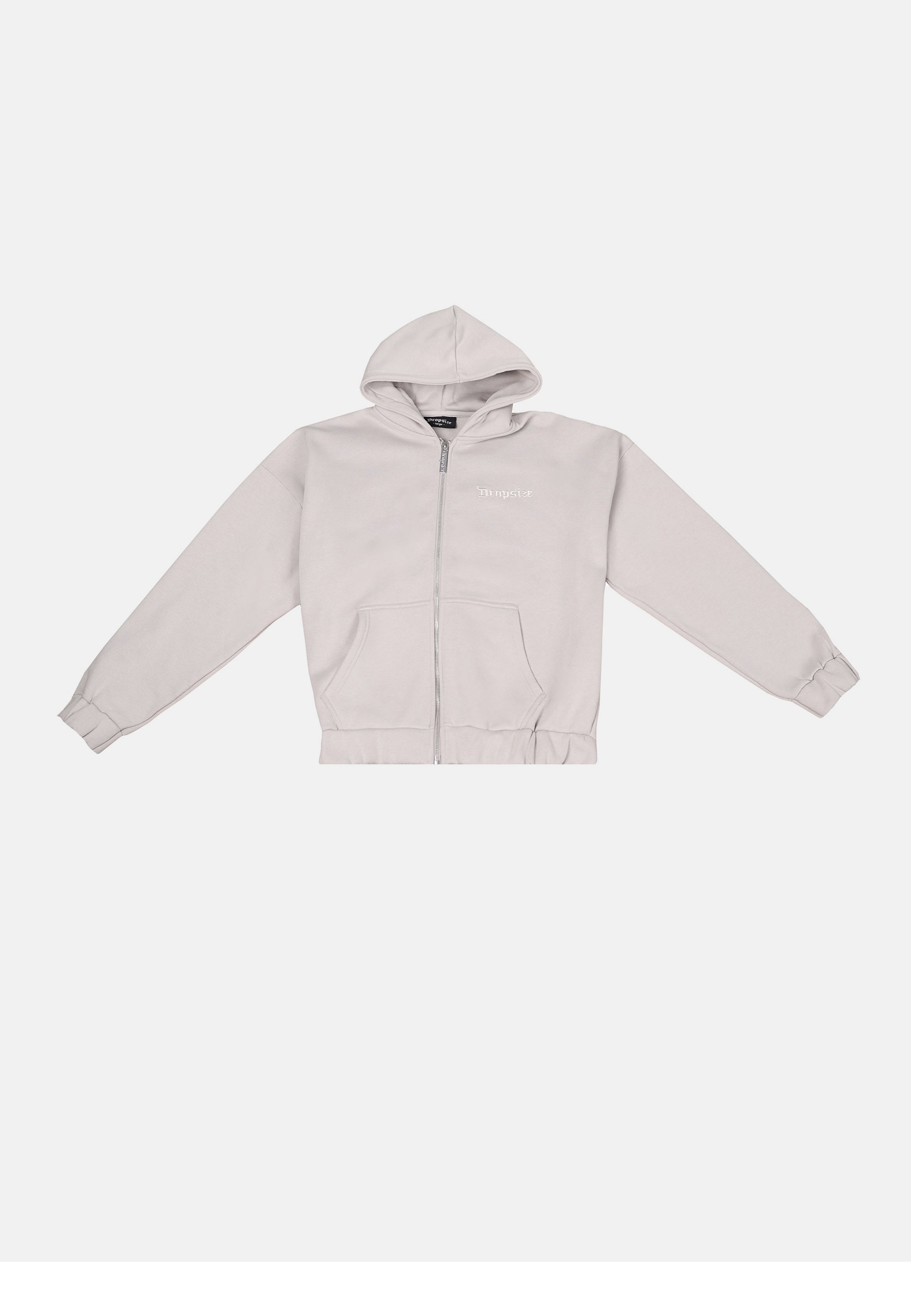Dropsize Sweatjacke "Dropsize HEAVY OVERSIZE EMBO ZIPPER HOODIE"