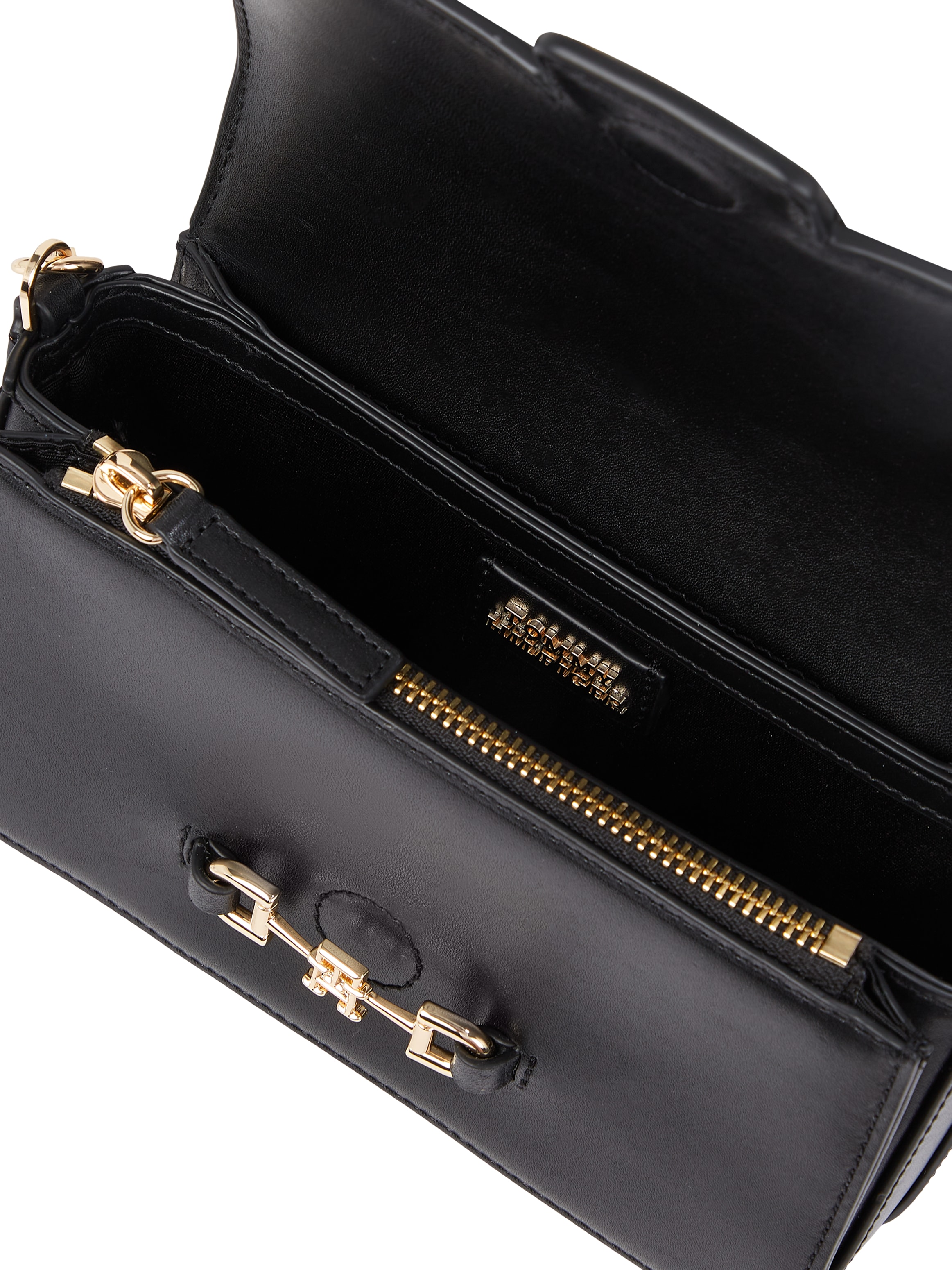 Tommy Hilfiger Umhängetasche »HERITAGE LEATHER CROSSOVER«, Abendtasche, Minibag, Schultertasche, TH-Schmuckapplikation