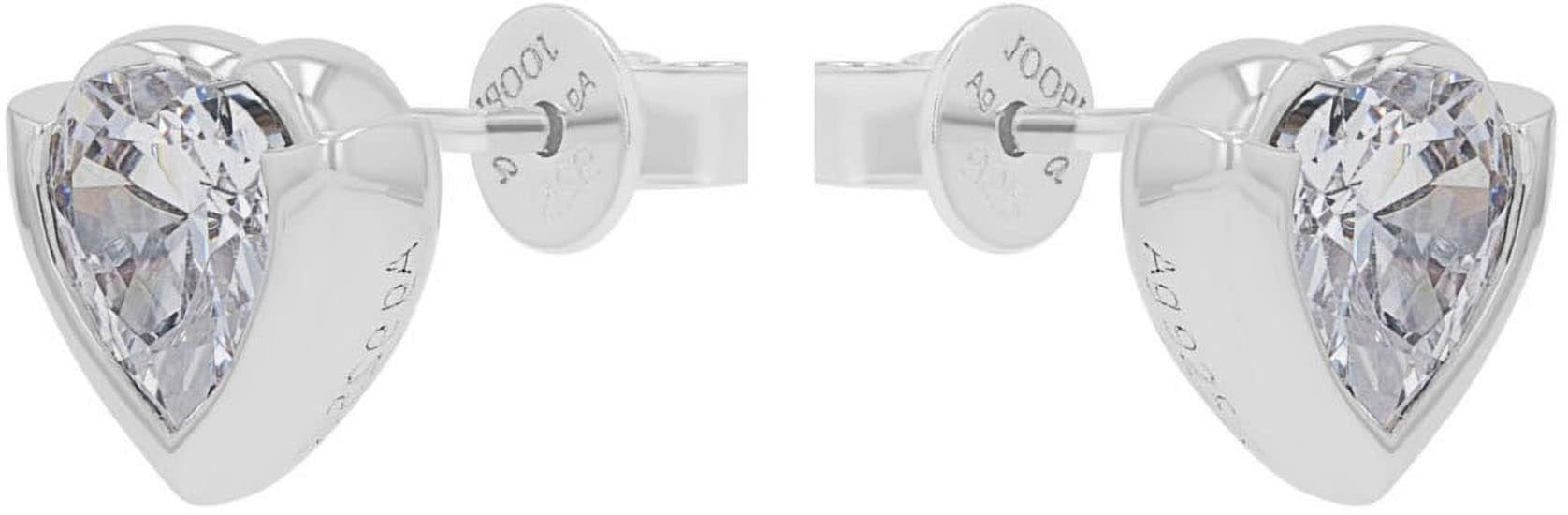 JOOP! Paar Ohrstecker »Herzen, 2039691«, mit Zirkonia (synth.)