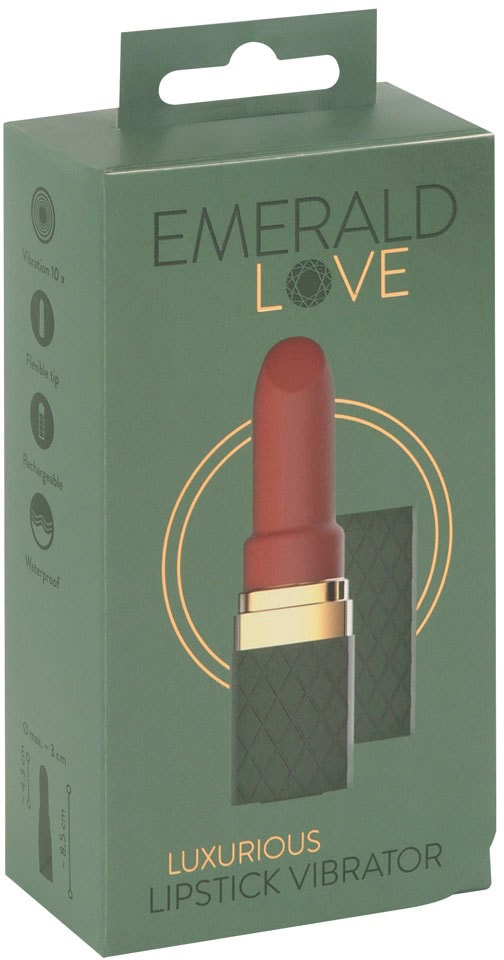 Emerald Love Mini-Vibrator, Im Lippenstift-Design