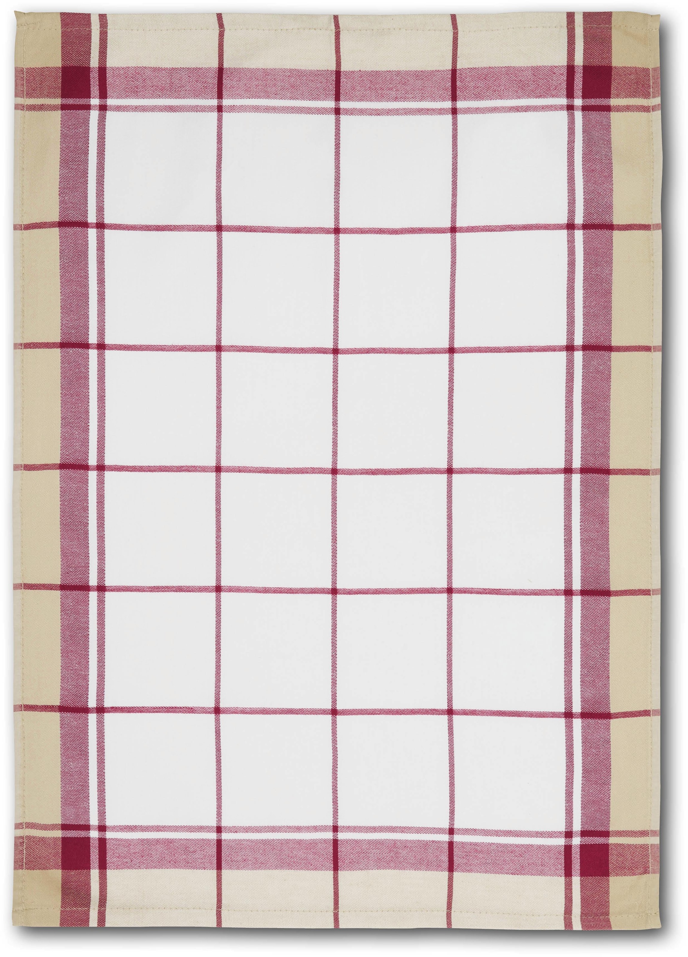 Dyckhoff Geschirrtuch »KARO, Maße je Tuch ca. 50x70 cm«, (Set, 6 tlg.), mit drei verschiedenen Motiven