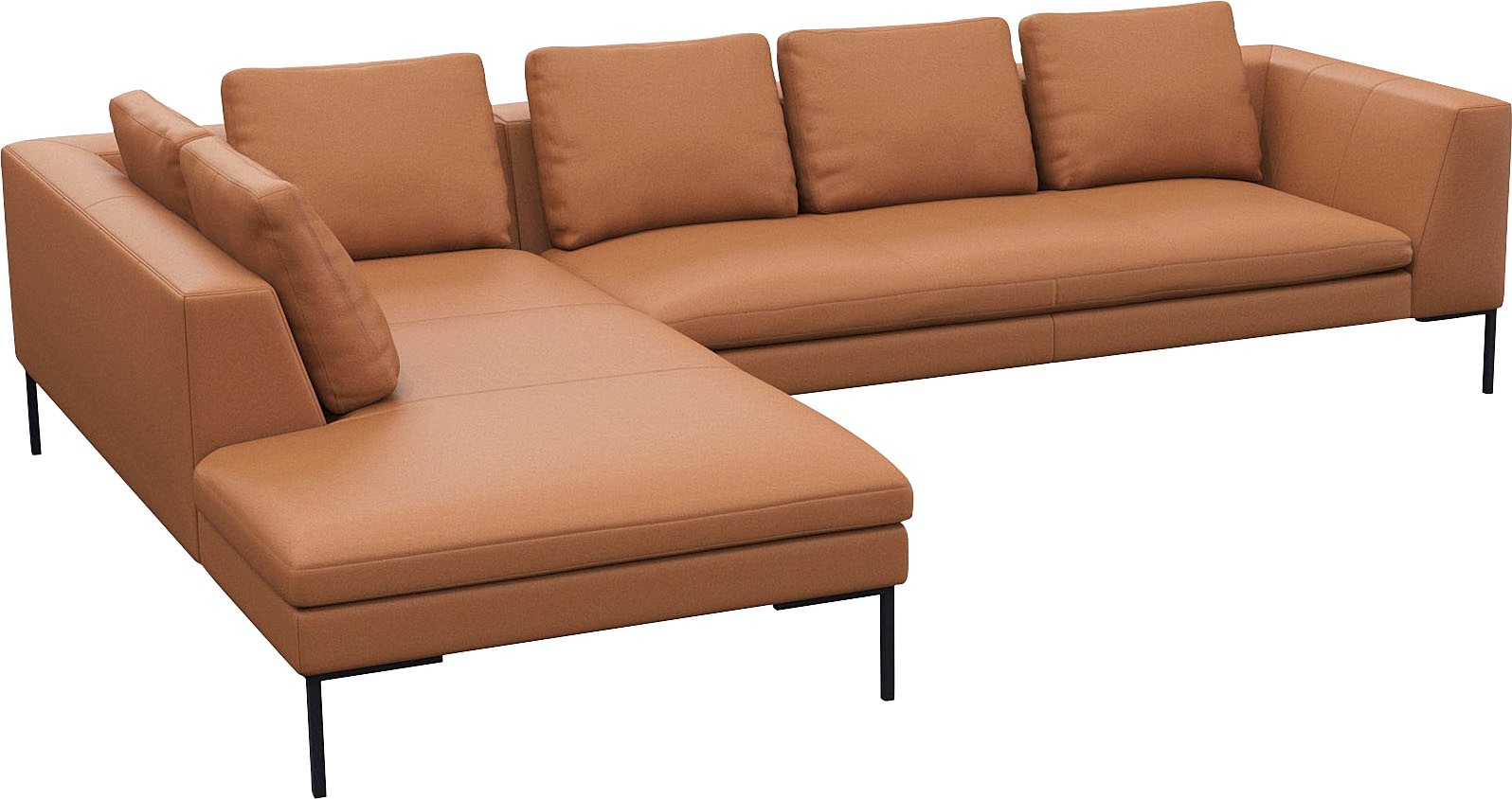 FLEXLUX Ecksofa "Loano, superbequemer Sitzkomfort durch Kaltschaum im Sitz, günstig online kaufen
