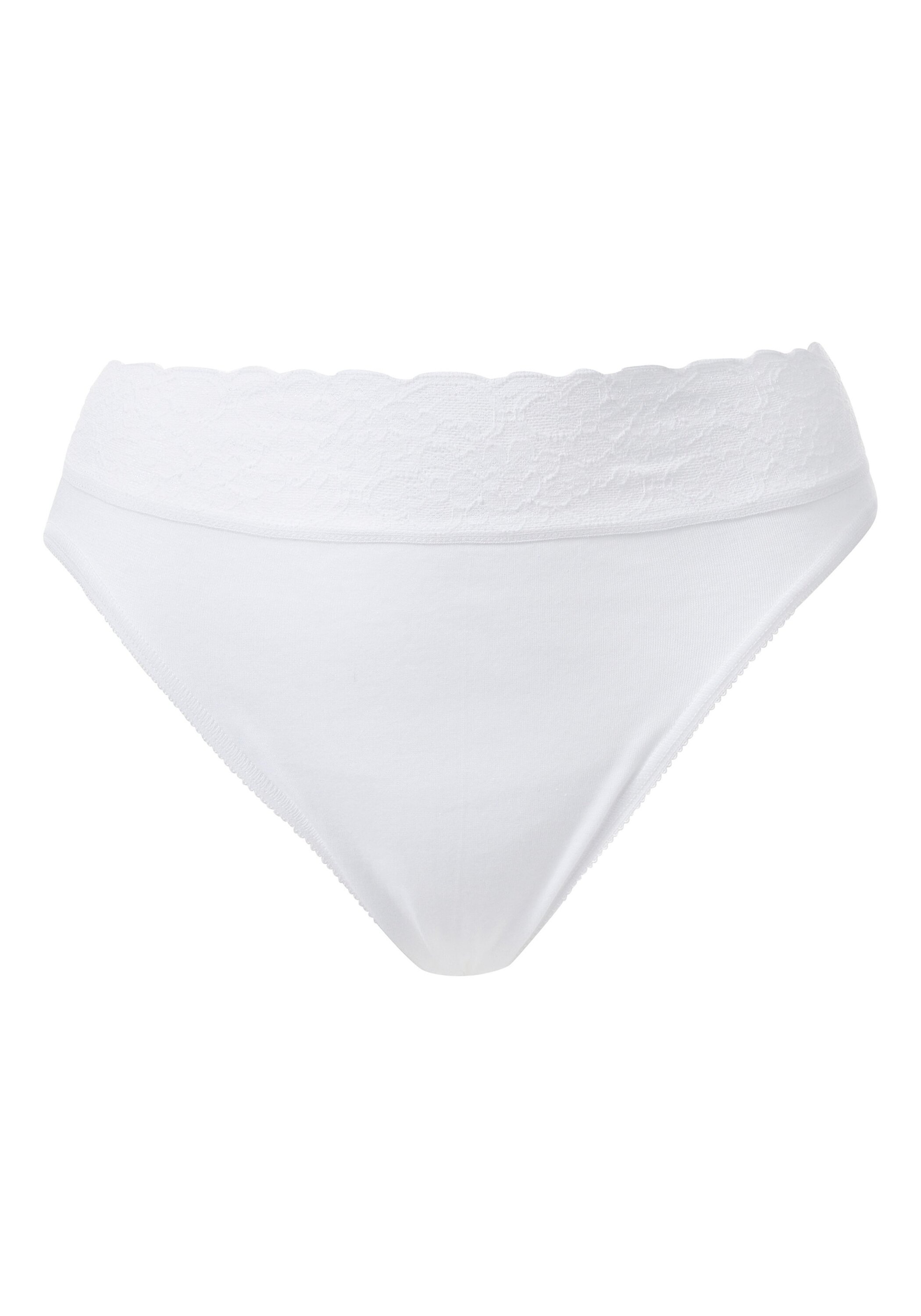 CALIDA Damen Slip "Slip Iconics High Cut Slip 1er Pack", Gr. 48, weiß, Obermaterial: 100% Baumwolle CO., Unterhosen