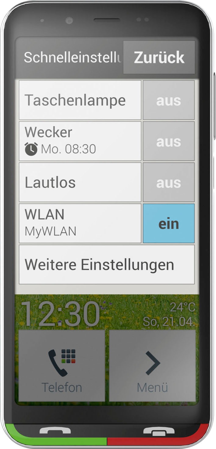 Emporia Smartphone »emporiaSuperEASY«, schwarz