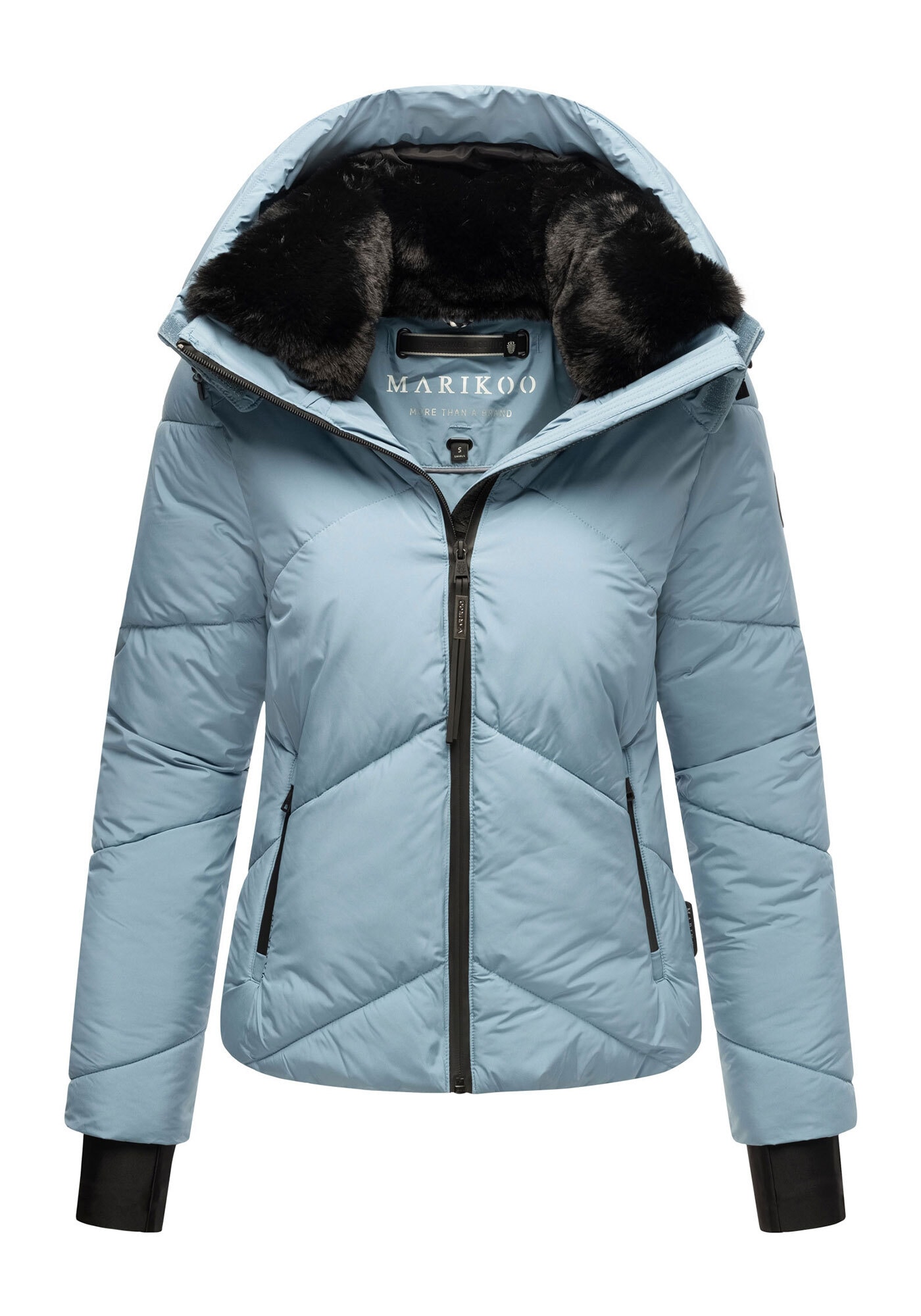 Marikoo Winterjacke »Simaraa«, mit abnehmbarem Kunstfellkragen