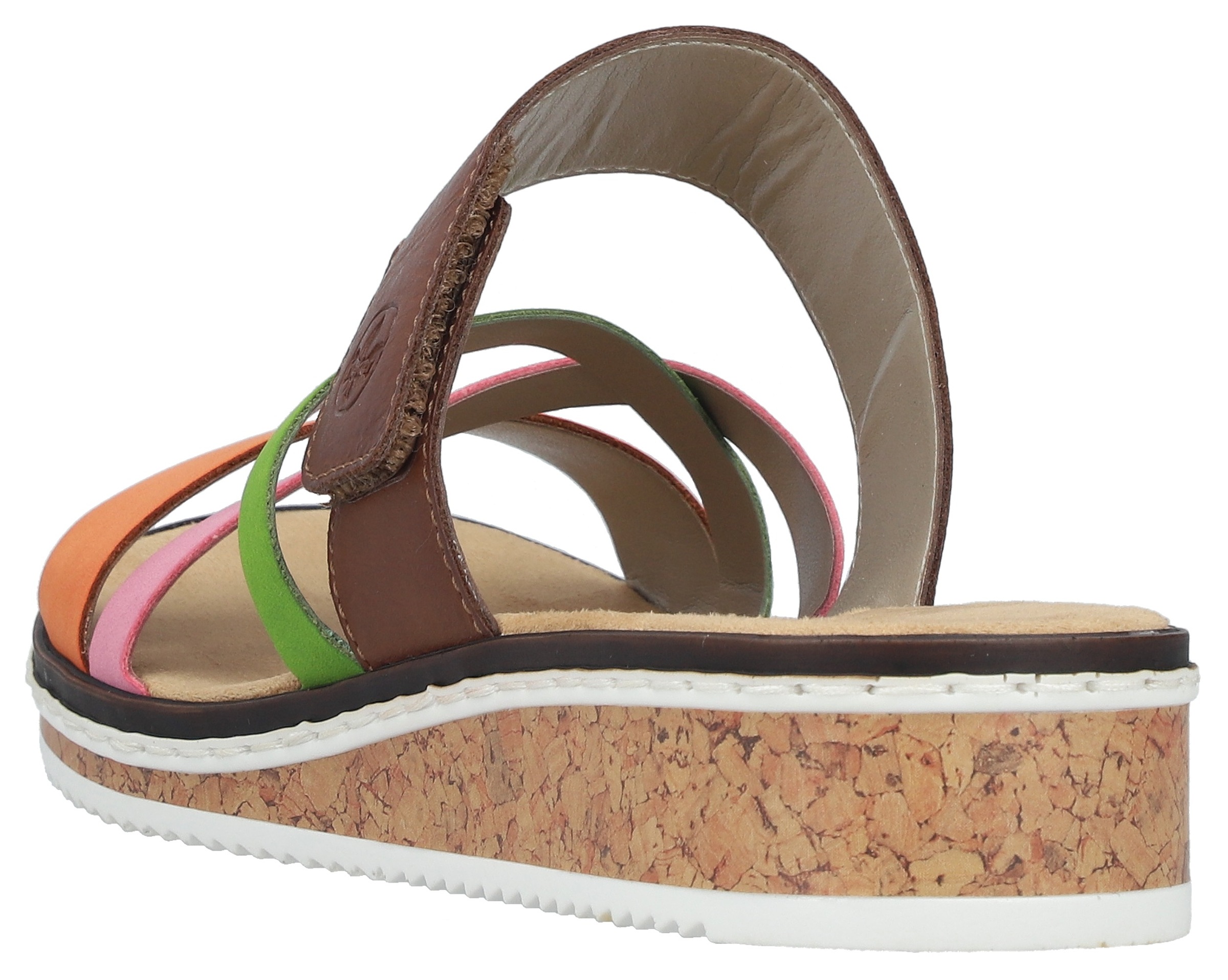Rieker Women's Mule Brown Multi Size 40 3