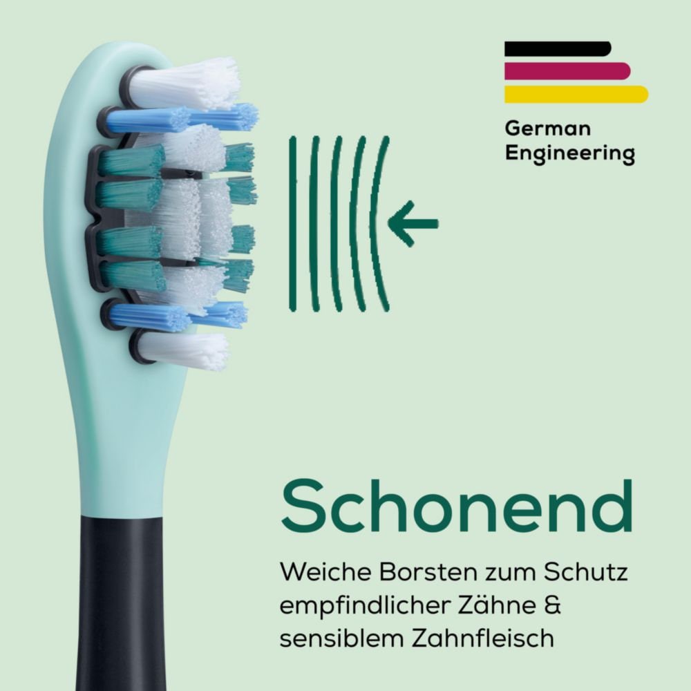 BEURER Aufsteckbürsten »SC Bürstenköpfe mit Indikatorborsten Premium Protection«, (4 Stück), Schalltechnologie für schonende und gründliche Zahnpflege
