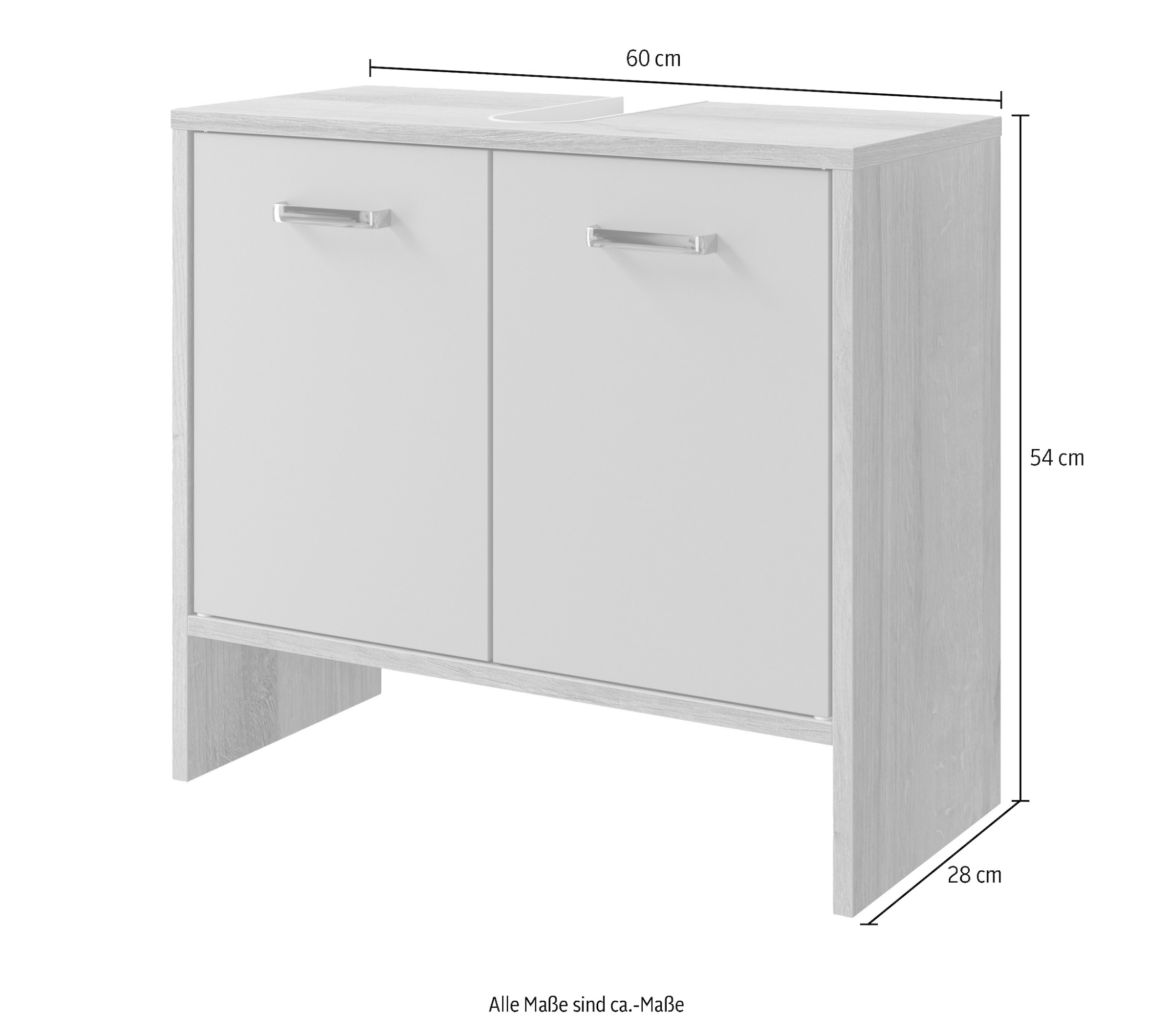 Saphir Waschbeckenunterschrank »Quickset 300«, 60,6 cm breit