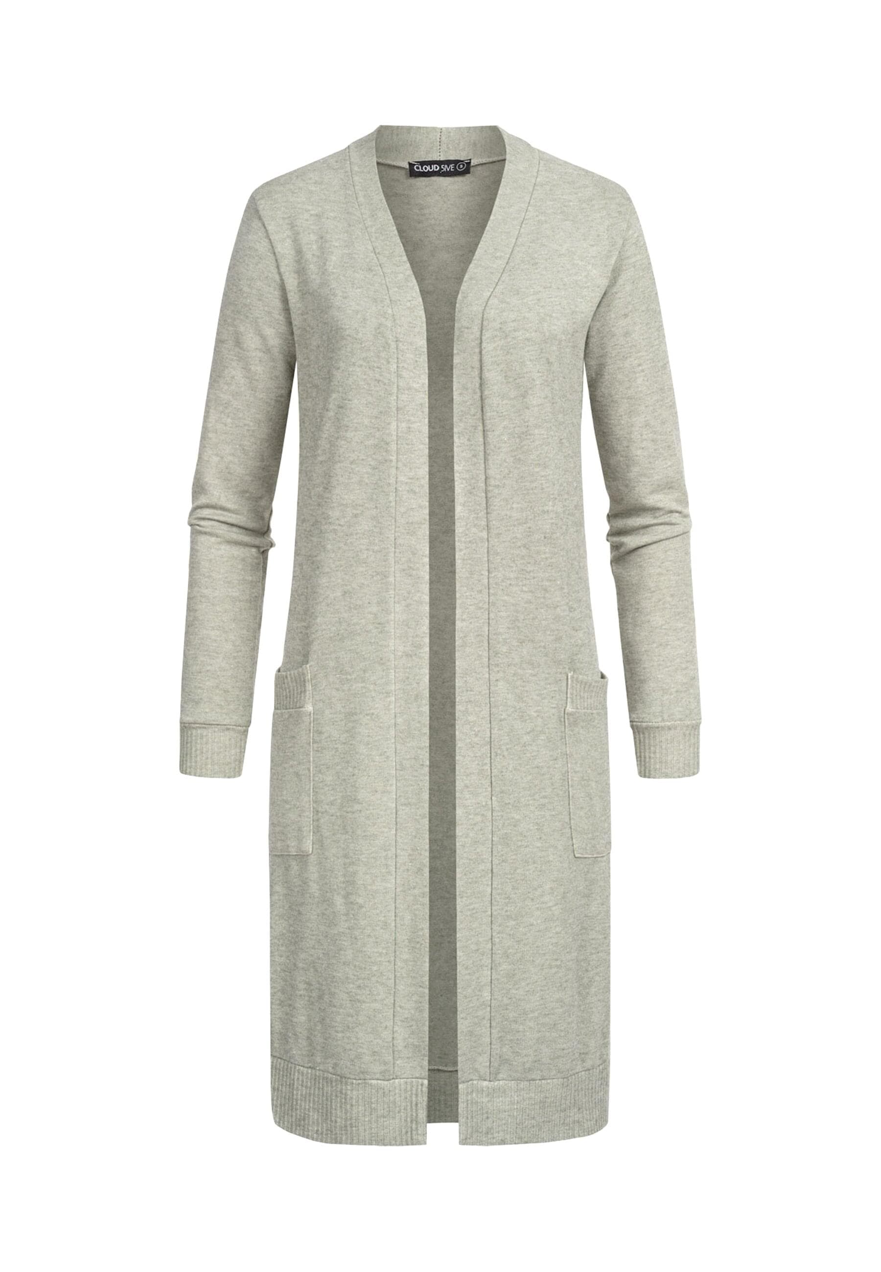 CLOUD 5IVE Strickjacke "CLOUD 5IVE Longform Viskose Cardigan mit 2 seitl. T günstig online kaufen