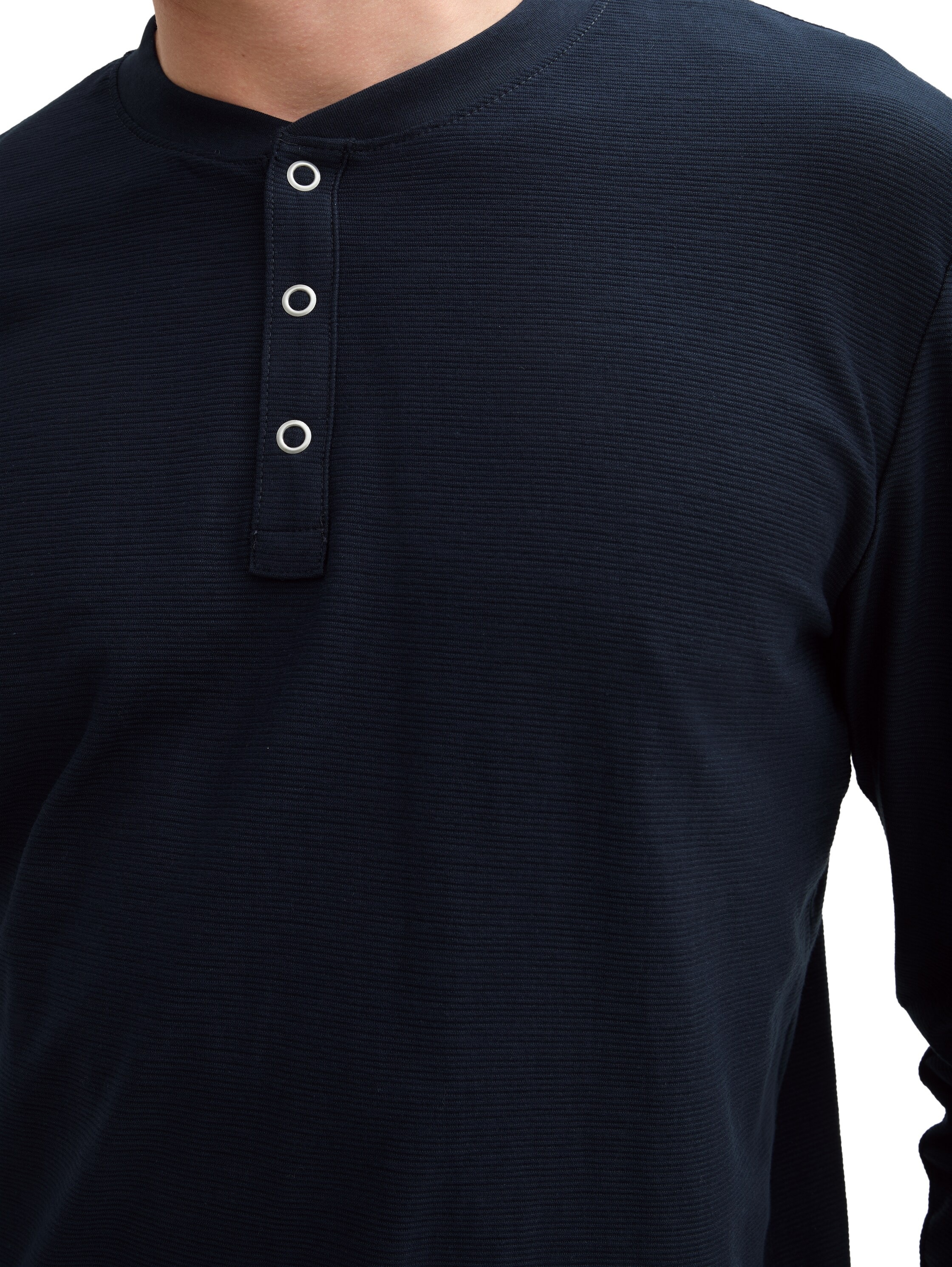 TOM TAILOR Denim Henleyshirt, mit Struktur