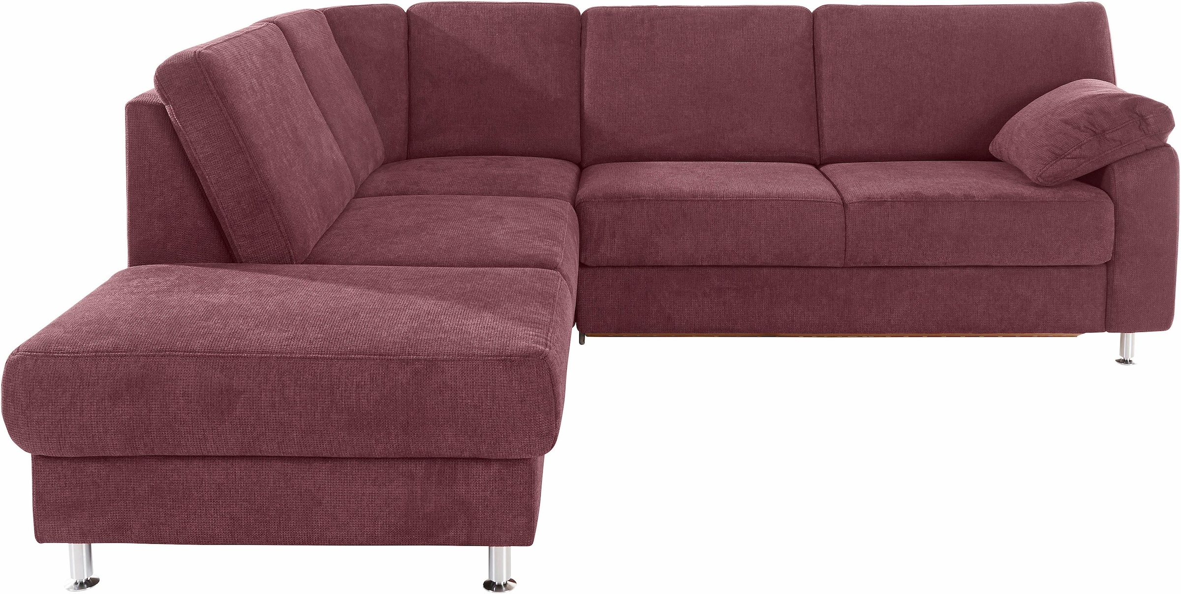 sit&more Ecksofa »Belfort L-Form«, wahlweise mit Vorziehsitz und Bettkasten
