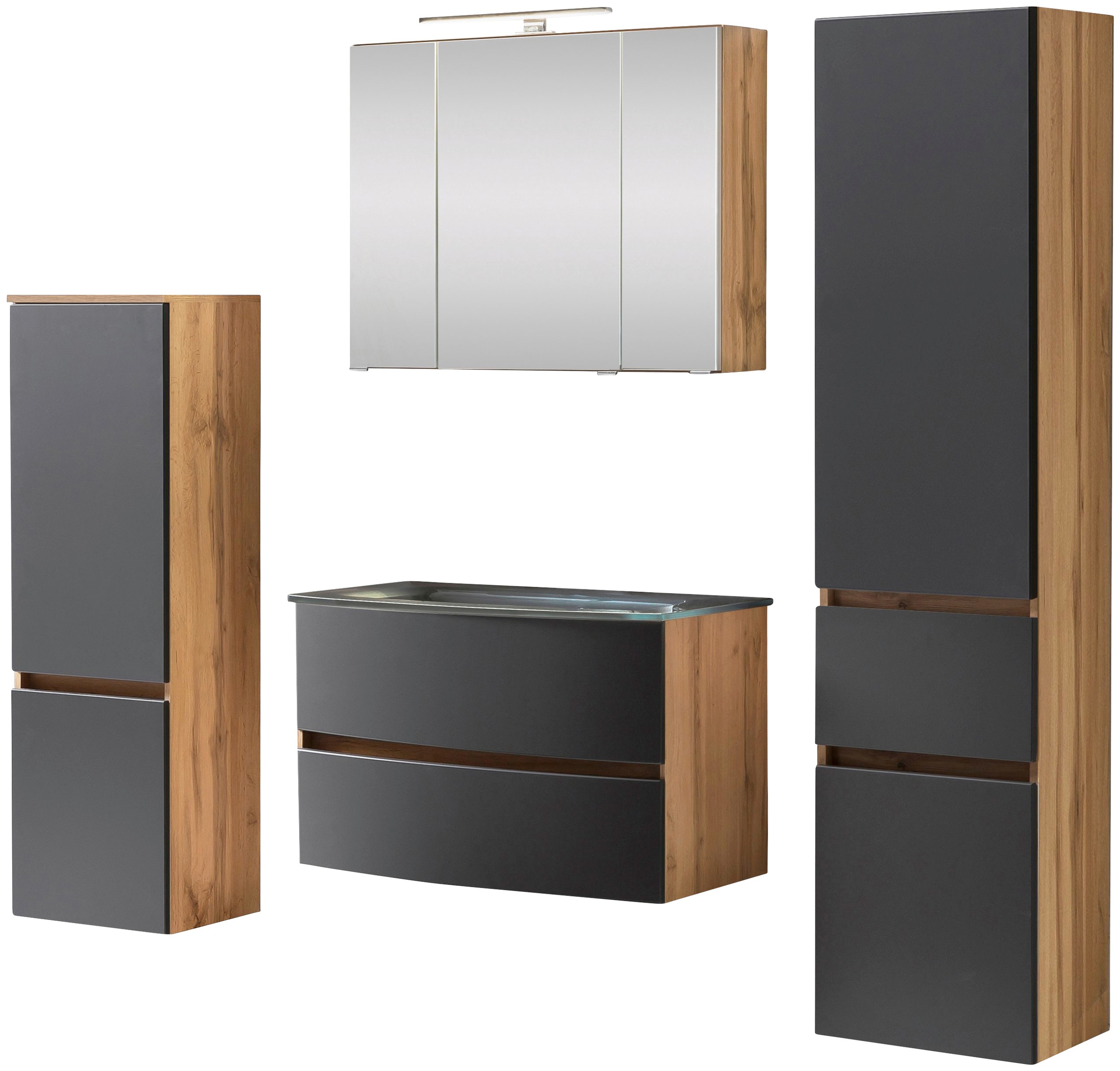 welltime Badezimmer-Set "Kaunas" Set, 4 Stk. tlg. günstig online kaufen