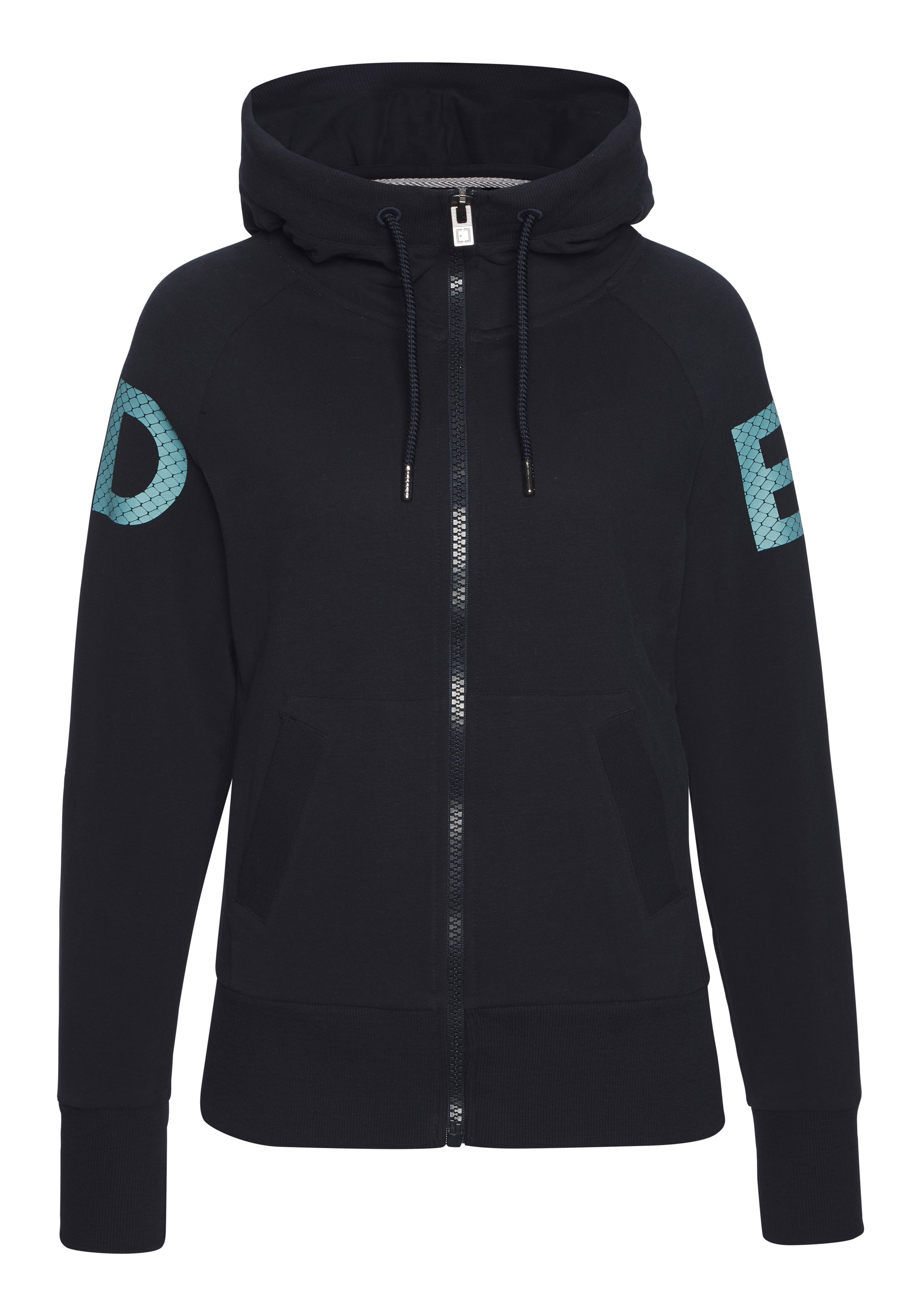 Elbsand Kapuzensweatjacke, mit großem Logodruck hinten, bequeme Freizeitjac günstig online kaufen
