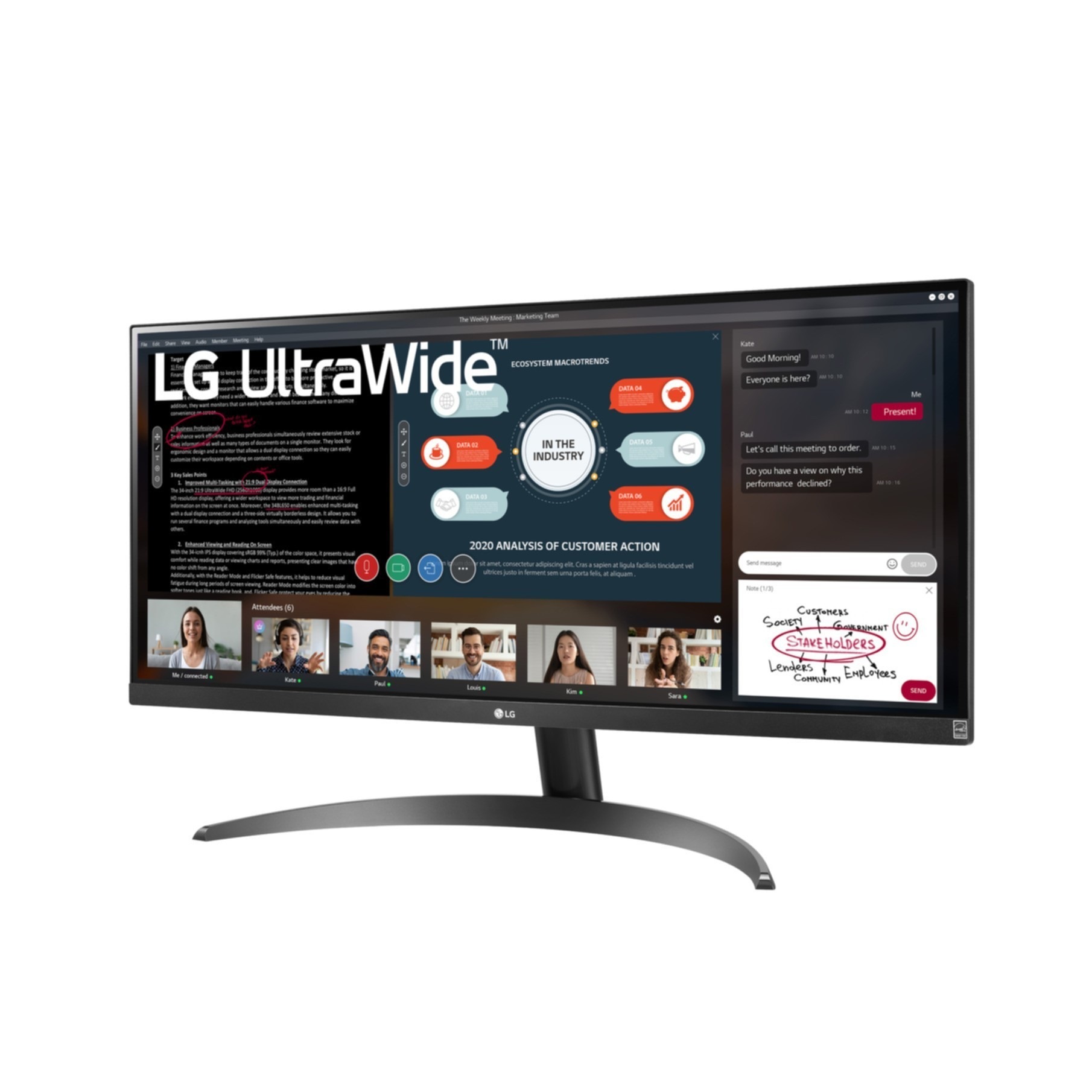 LG LED-Monitor »29WP500-B«, 73 cm/29 Zoll, 2560 x 1080 px, UWFHD, 5 ms Reaktionszeit, 75 Hz