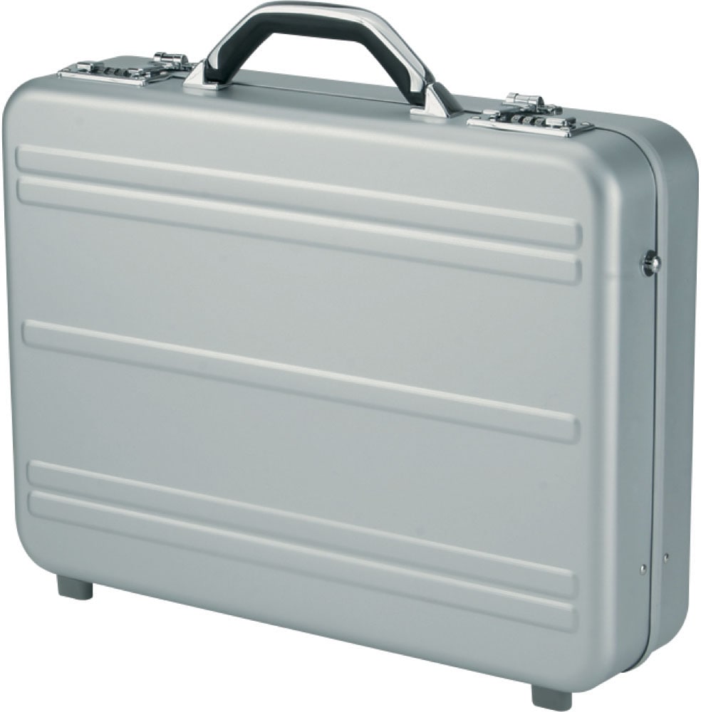 Business-Koffer »Aluminiumkoffer Attaché, silberfarben«, mit Laptopfach