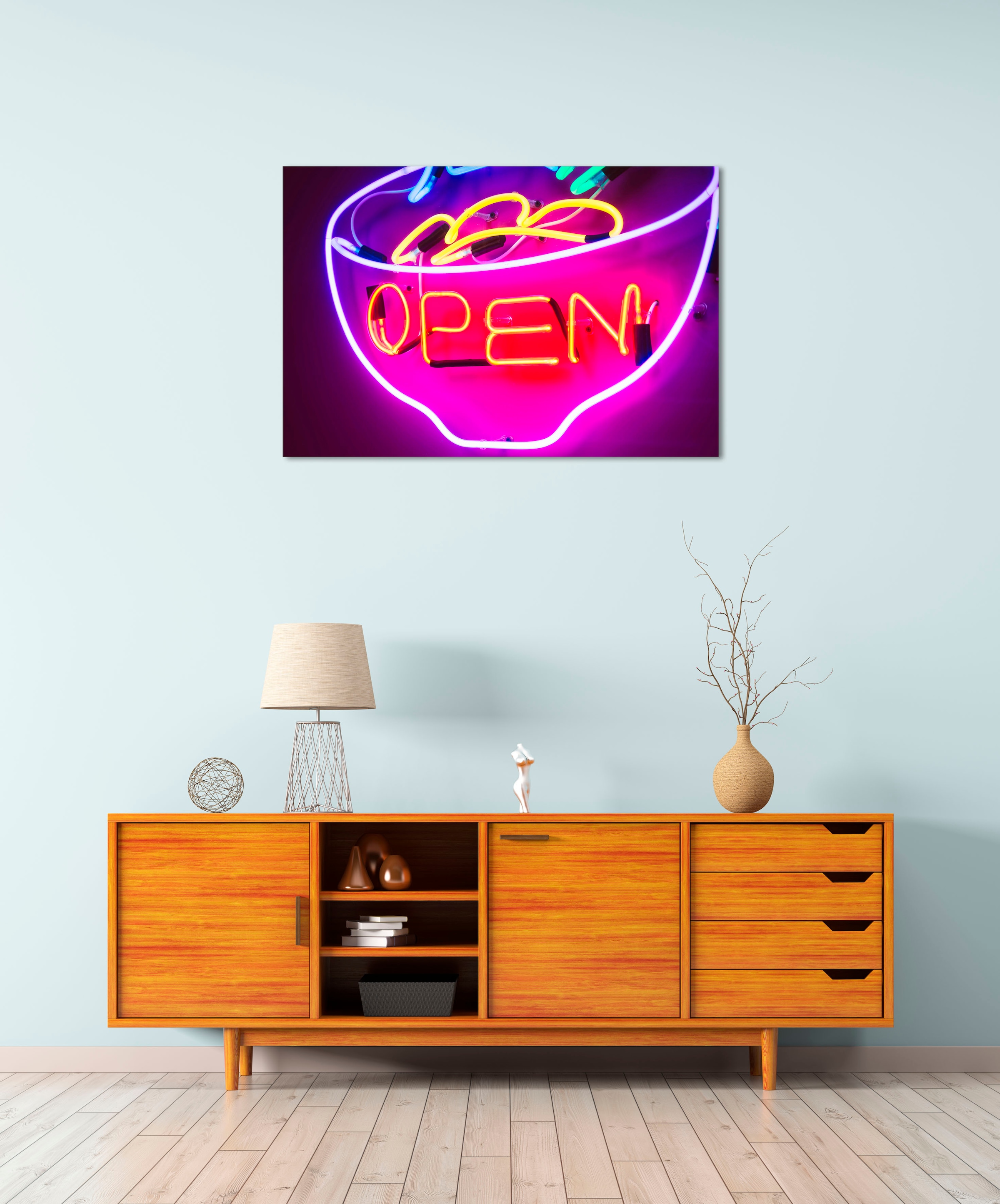 queence Acrylglasbild "Encas" Bar & Lounges  Kaffee  Kaffee Bilder  Schilde günstig online kaufen