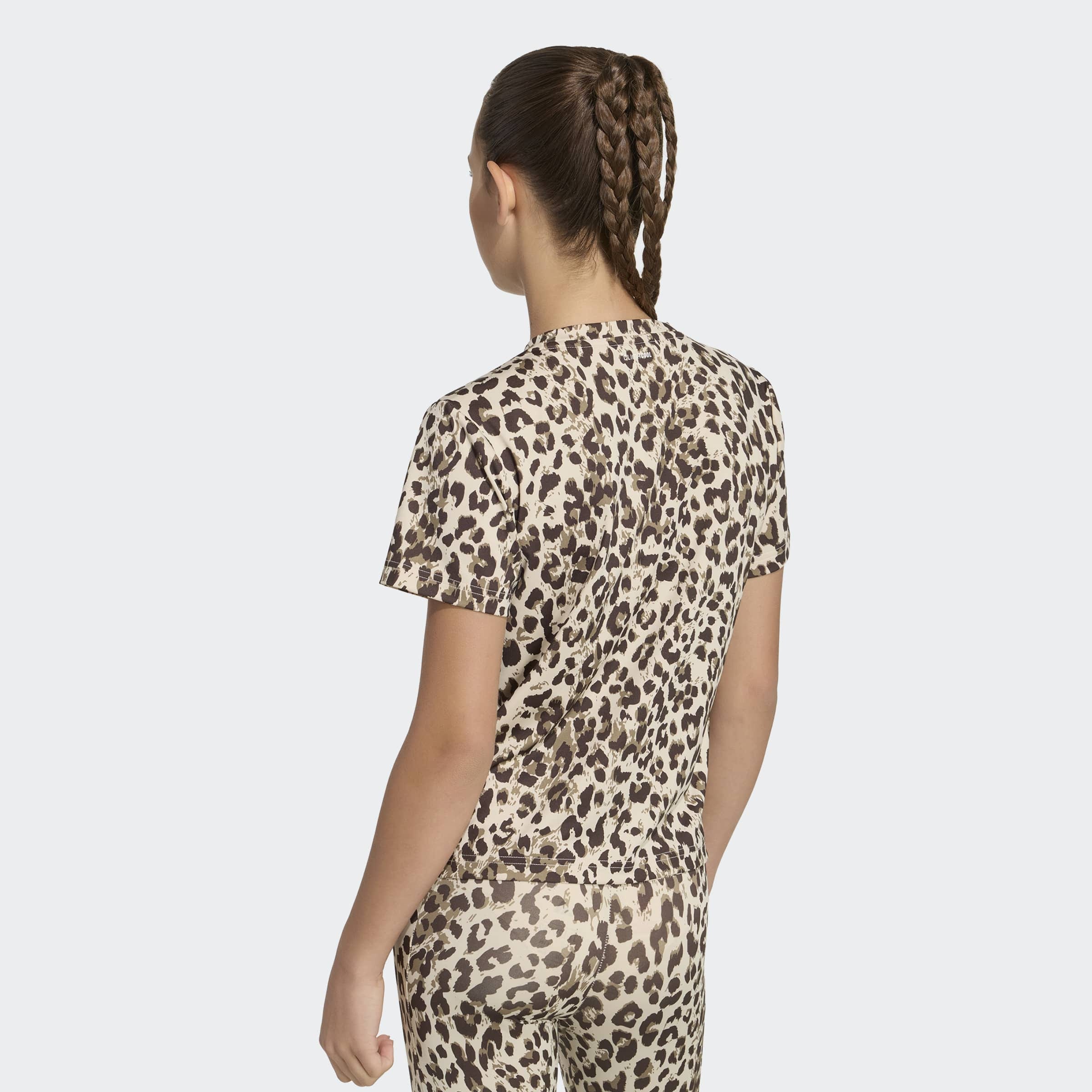 adidas Sportswear T-Shirt »SAISONALES SPORT-, ANIMALPRINT« für Kinder, mit Rundhalsausschnitt, ohne Verschluss, aus Polyester
