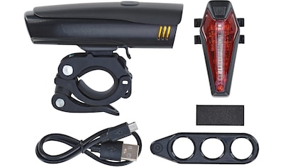 Fahrradbeleuchtung »LED Akku Beleuchtungs-Set«, (Set, 2)