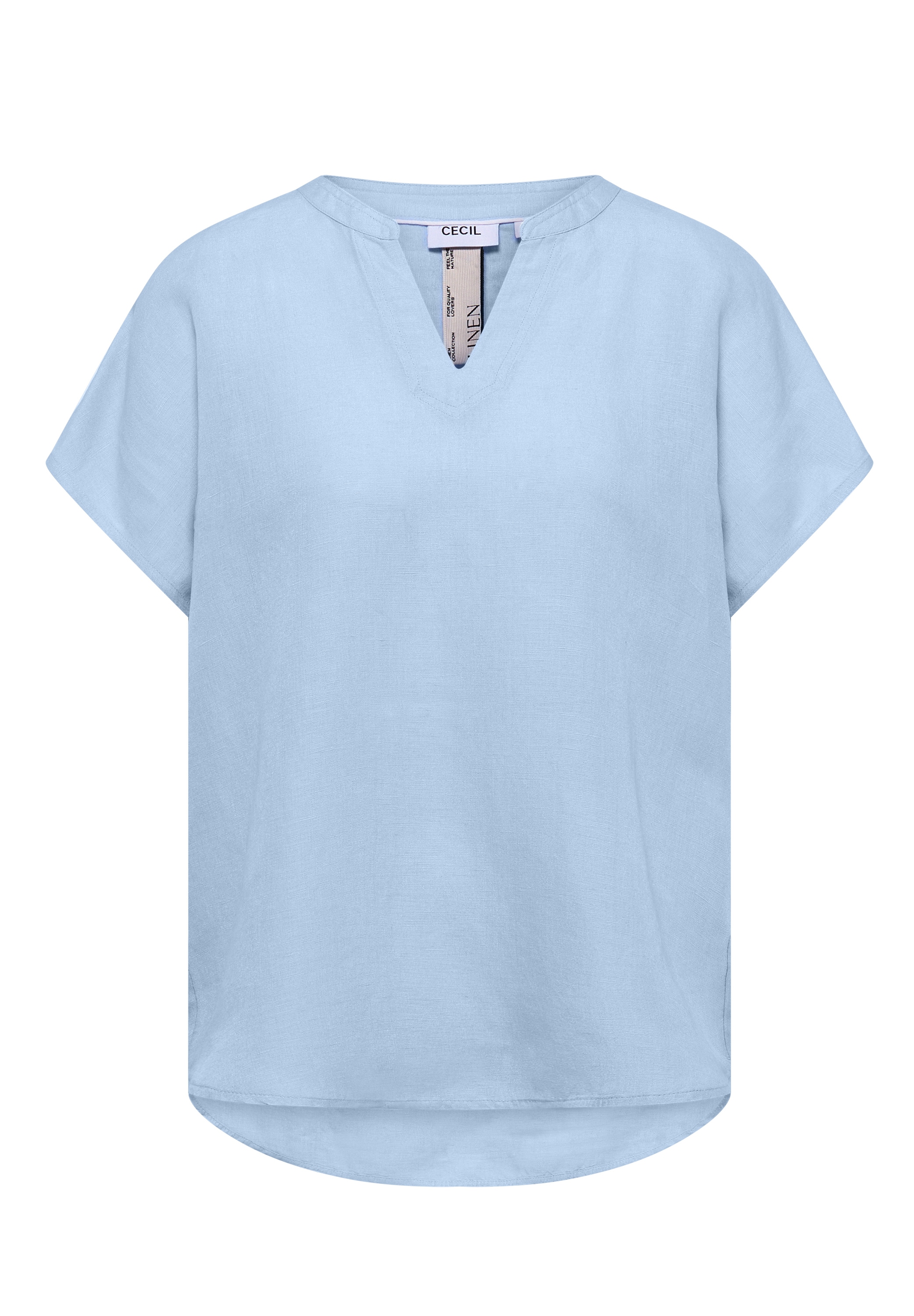 Cecil Kurzarmbluse mit Leinenanteil