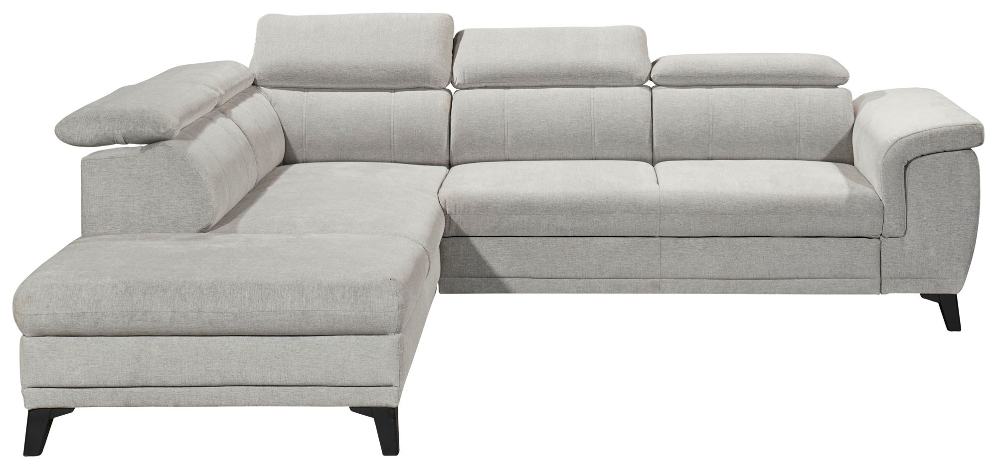 ED EXCITING DESIGN Ecksofa »Albany L-Form«, mit Bettfunktion, Bettkasten & Kopfteilverstellung