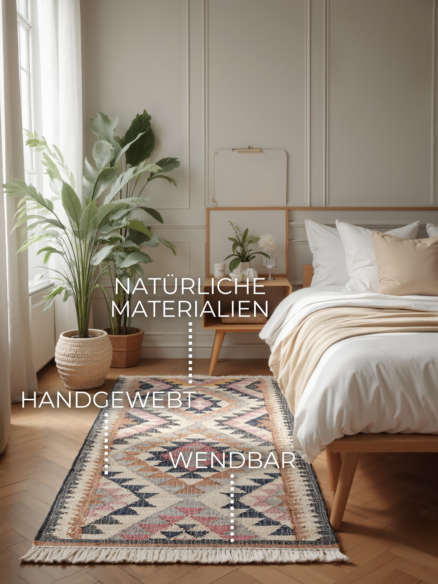 ELLE DECORATION Teppich "Kelim Parsa" rechteckig 3 mm Höhe Jute, Baumwolle, günstig online kaufen