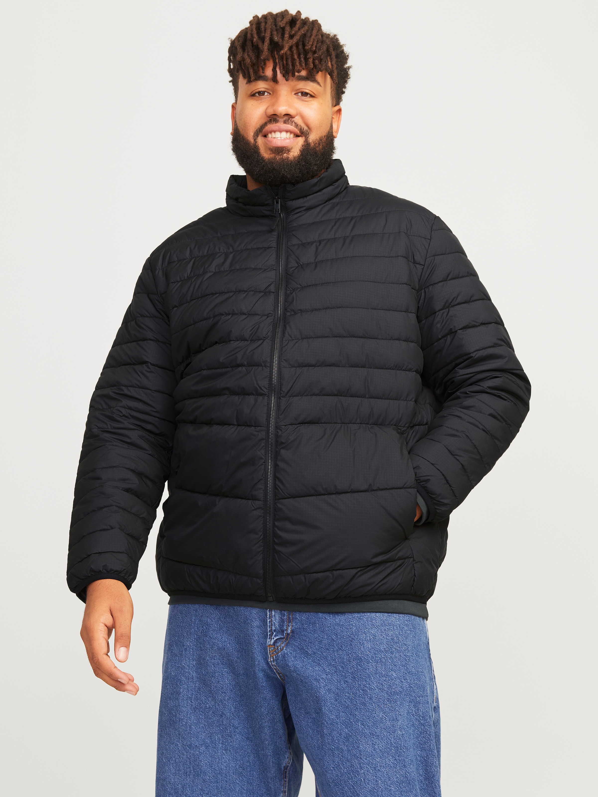 Jack & Jones PlusSize Outdoorjacke "JJESTATE PACKABLE PUFFER COLLAR NOOS PLS", ohne Kapuze