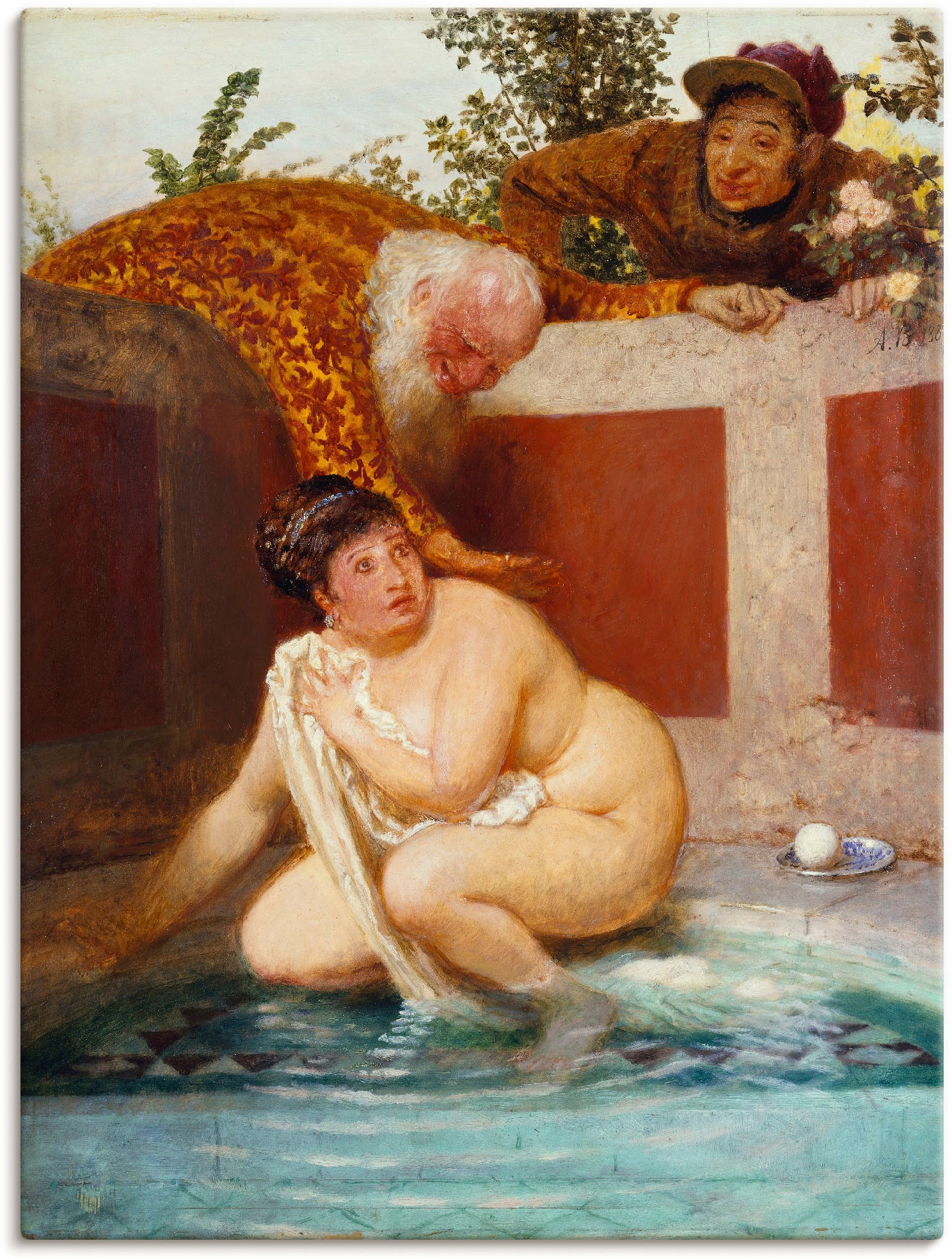 Artland Wandbild »Susanna im Bade. 1888«, Frau, (1 St.), als Leinwandbild, Poster in verschied. Größen
