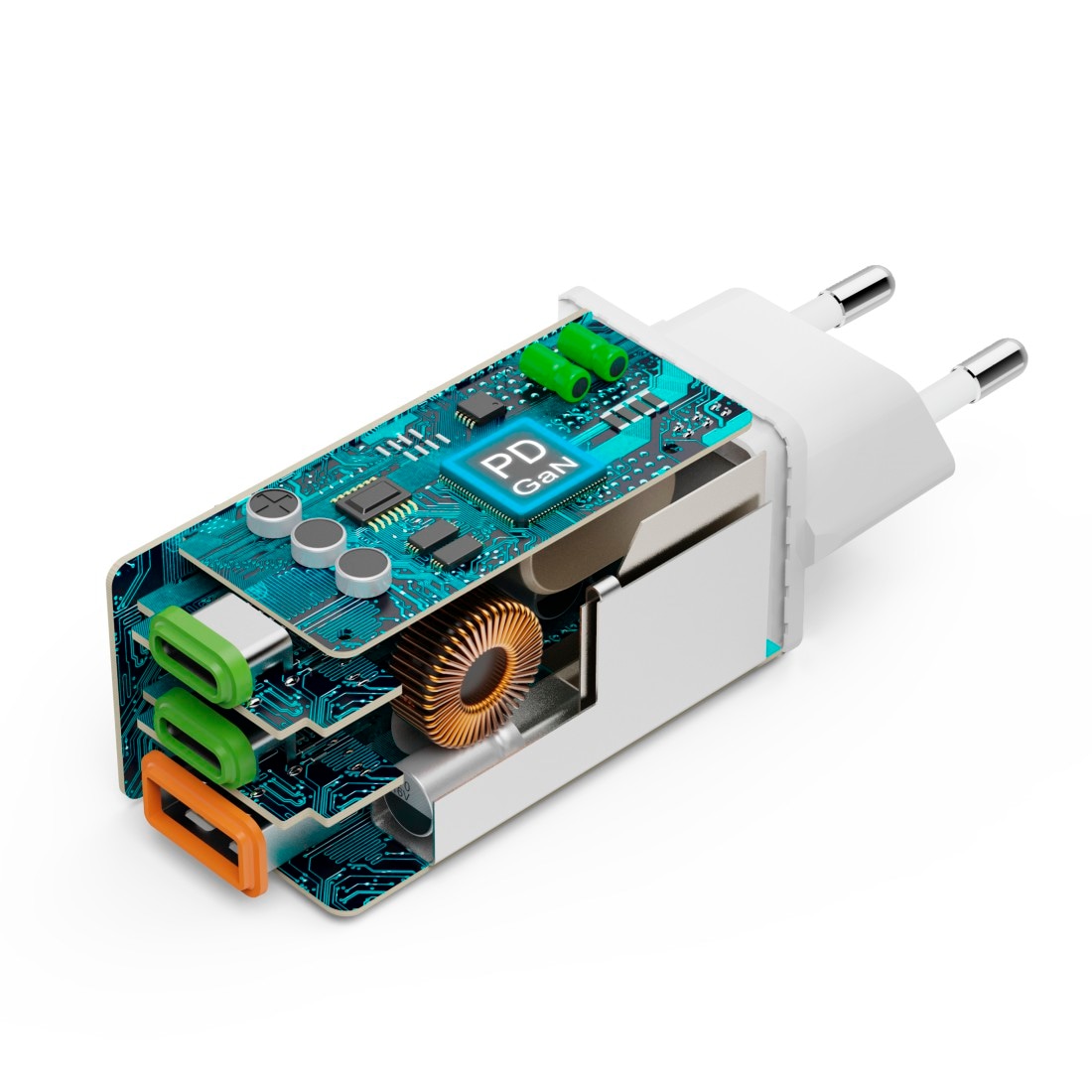 Hama Schnelllade-Gerät »USB-Ladegerät (Schnellladegerät, Netzteil, 2x USB-C, 1x USB-A, 65 W)«, (1 St.)