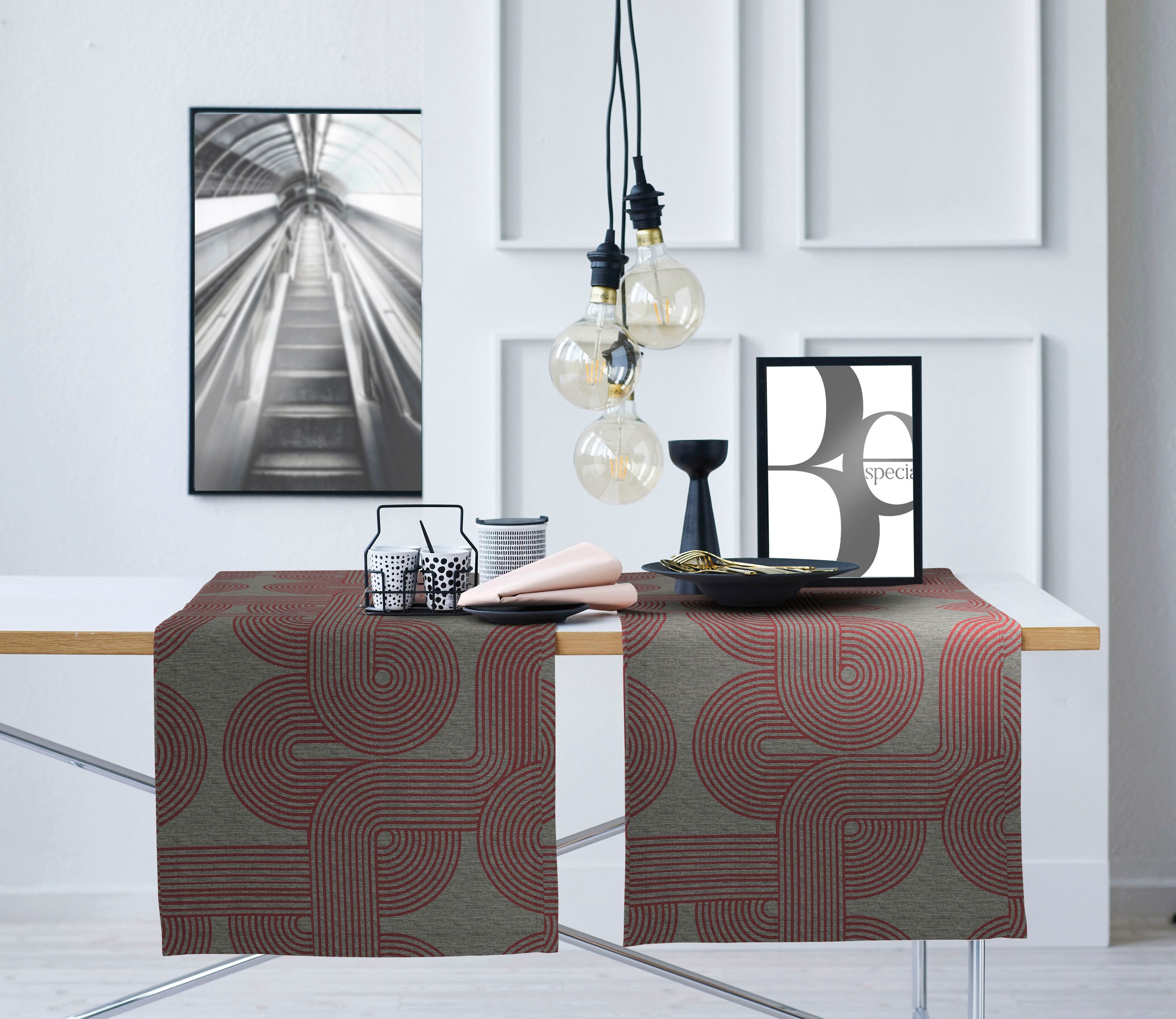 APELT Tischläufer "Nova, LOFT STYLE, Jacquard" günstig online kaufen