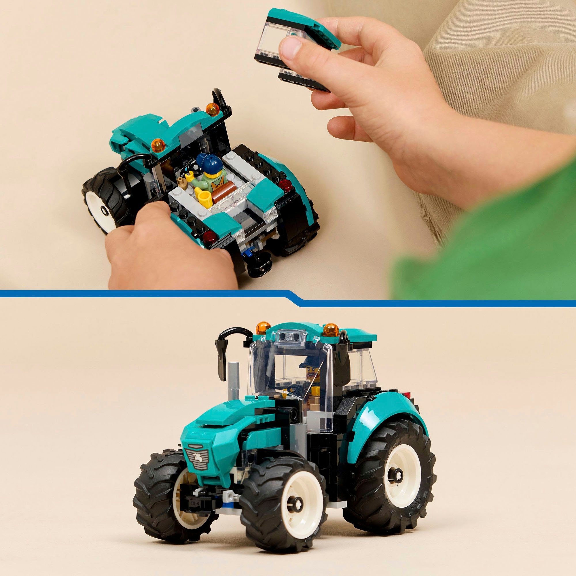 LEGO® Konstruktionsspielsteine »Traktor (60498), LEGO City« Made in Europe