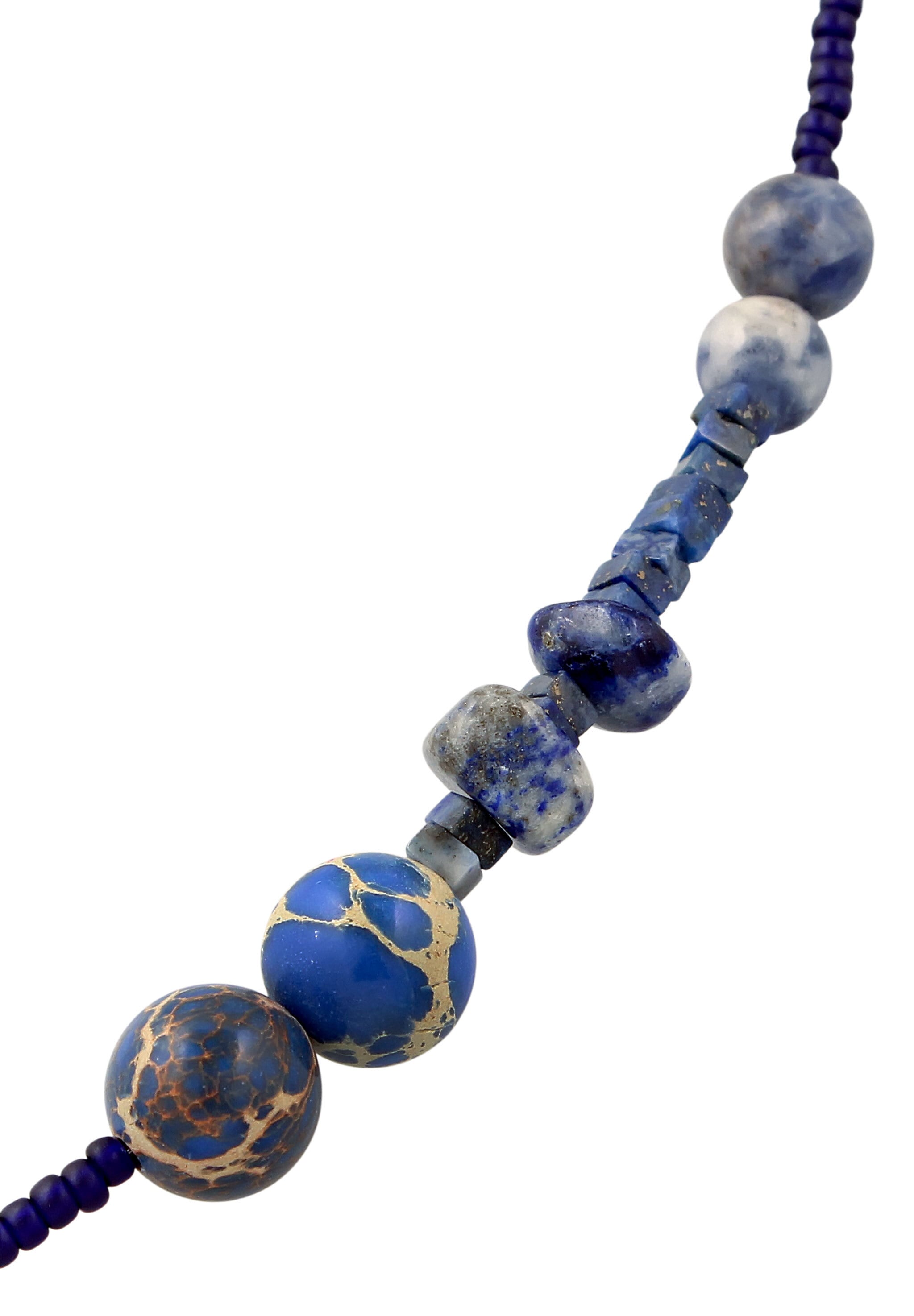 HAZE & GLORY Armkette »Armband Lapis Lazuli Edelsteine Blau 925 Sterling Silber«