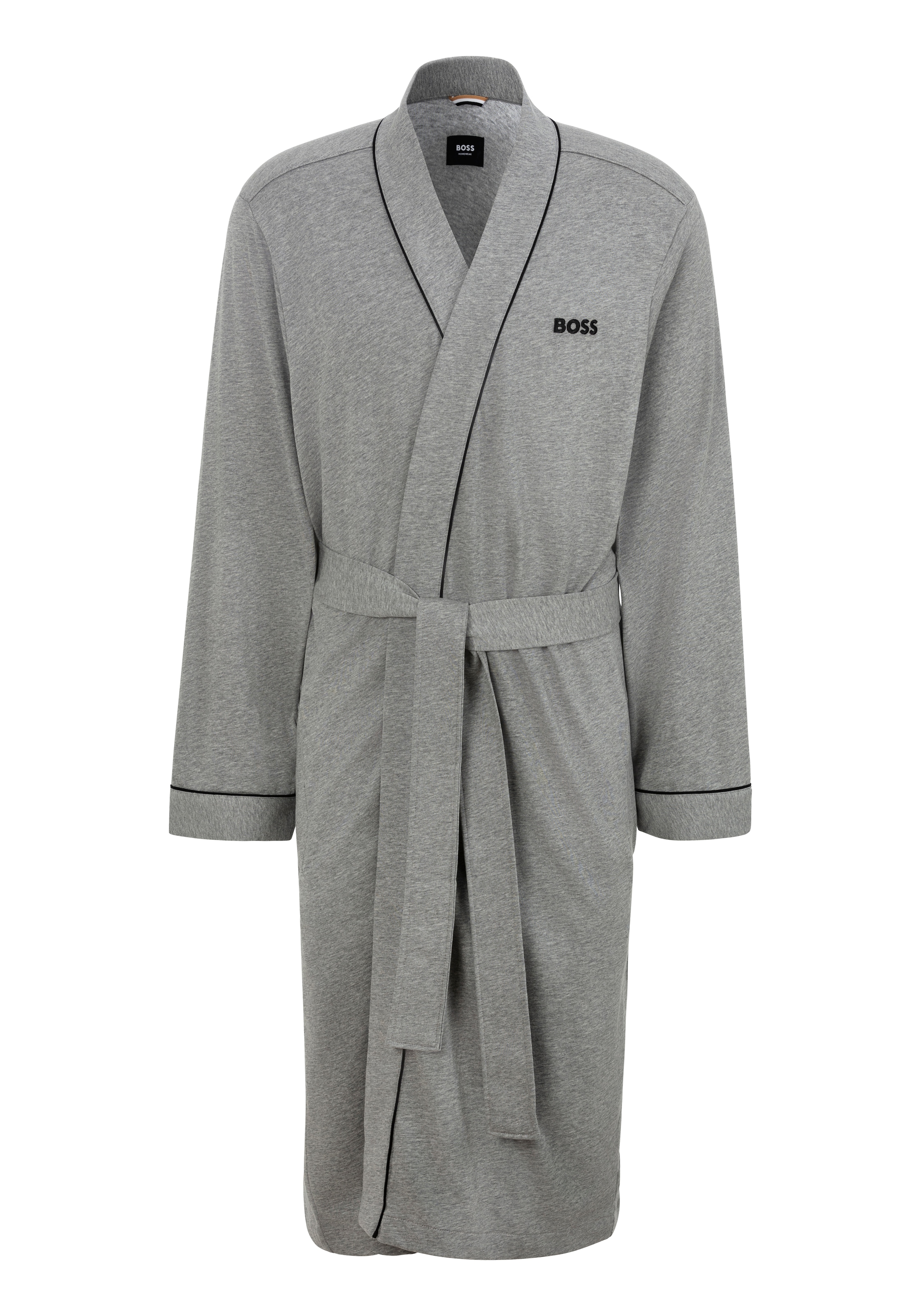 BOSS Morgenmantel »Kimono BM«, mit Logostickerei