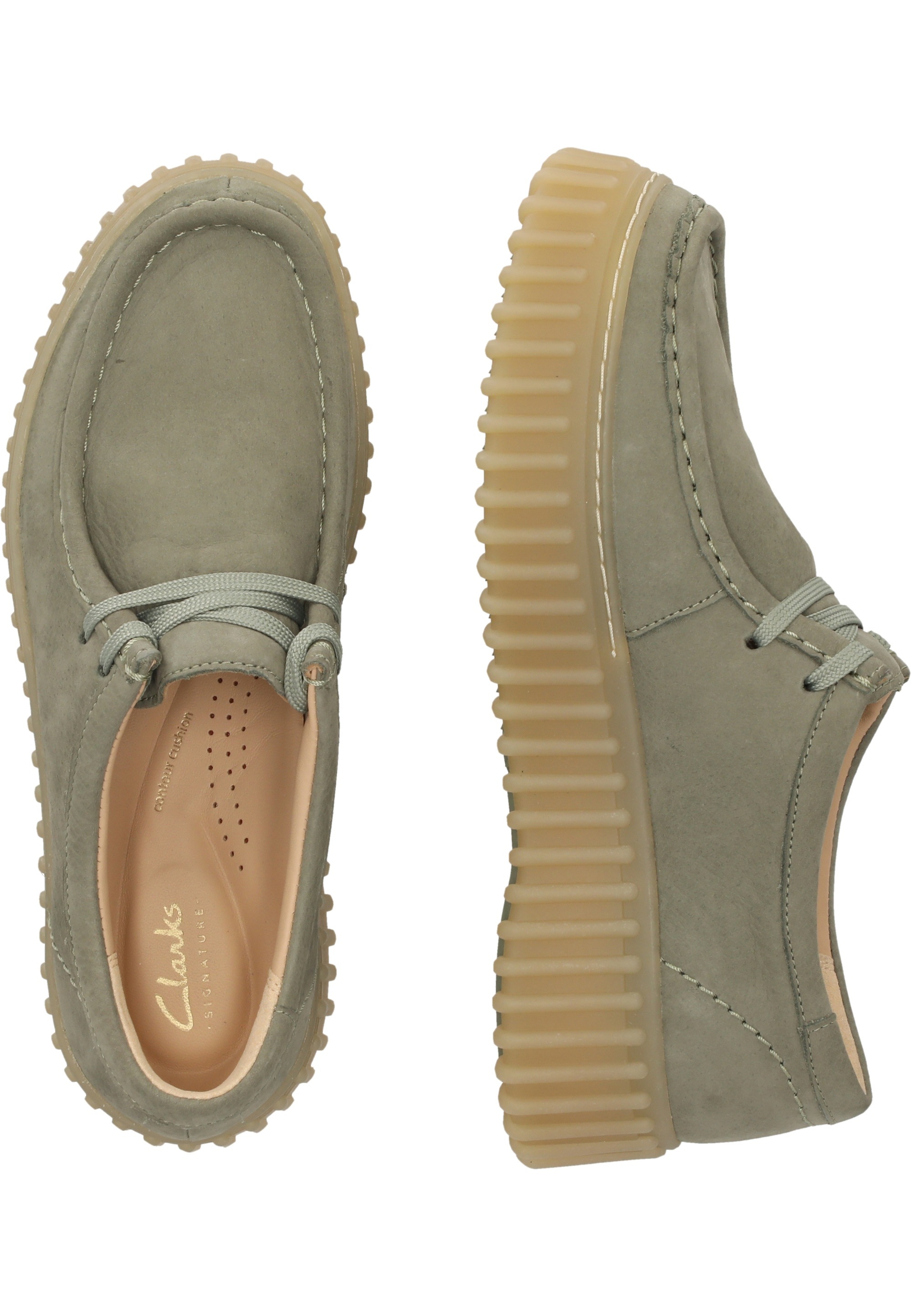 Clarks Schnürschuh »Torhill Bee«, mit kultiger gerippter Sohle
