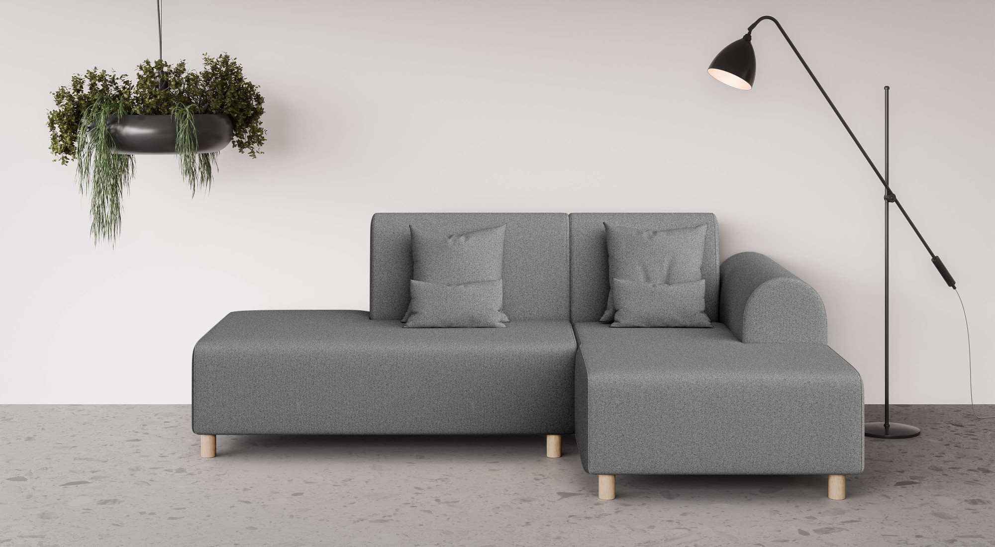 INOSIGN Ecksofa "Suyala", L-Form mit Hocker günstig online kaufen
