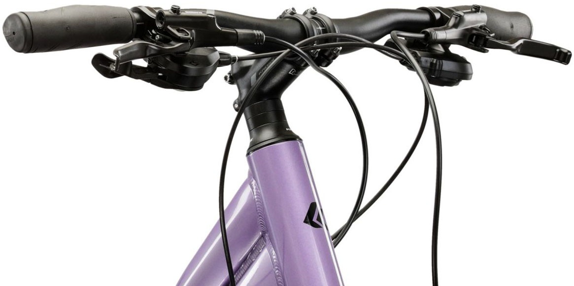 Kross Crossrad »Crossrad Damen 28" Evado 5.0 lila 18 Gänge« 18 Gang Shimano CUES U3020 Schaltwerk Kettenschaltung