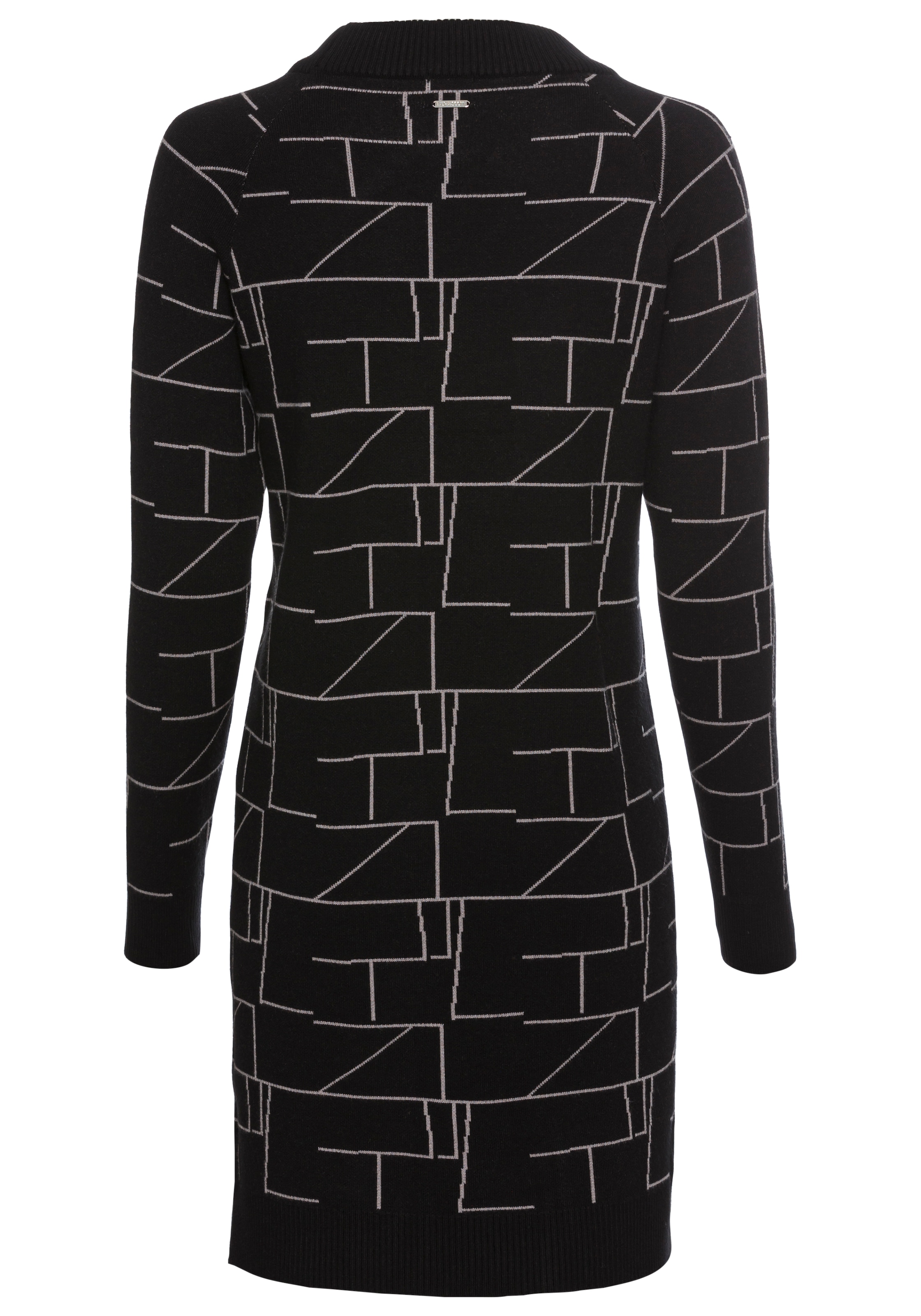 Laura Scott Strickkleid, aus kuscheligem Jacquardstrick mit Grafik-Motiv