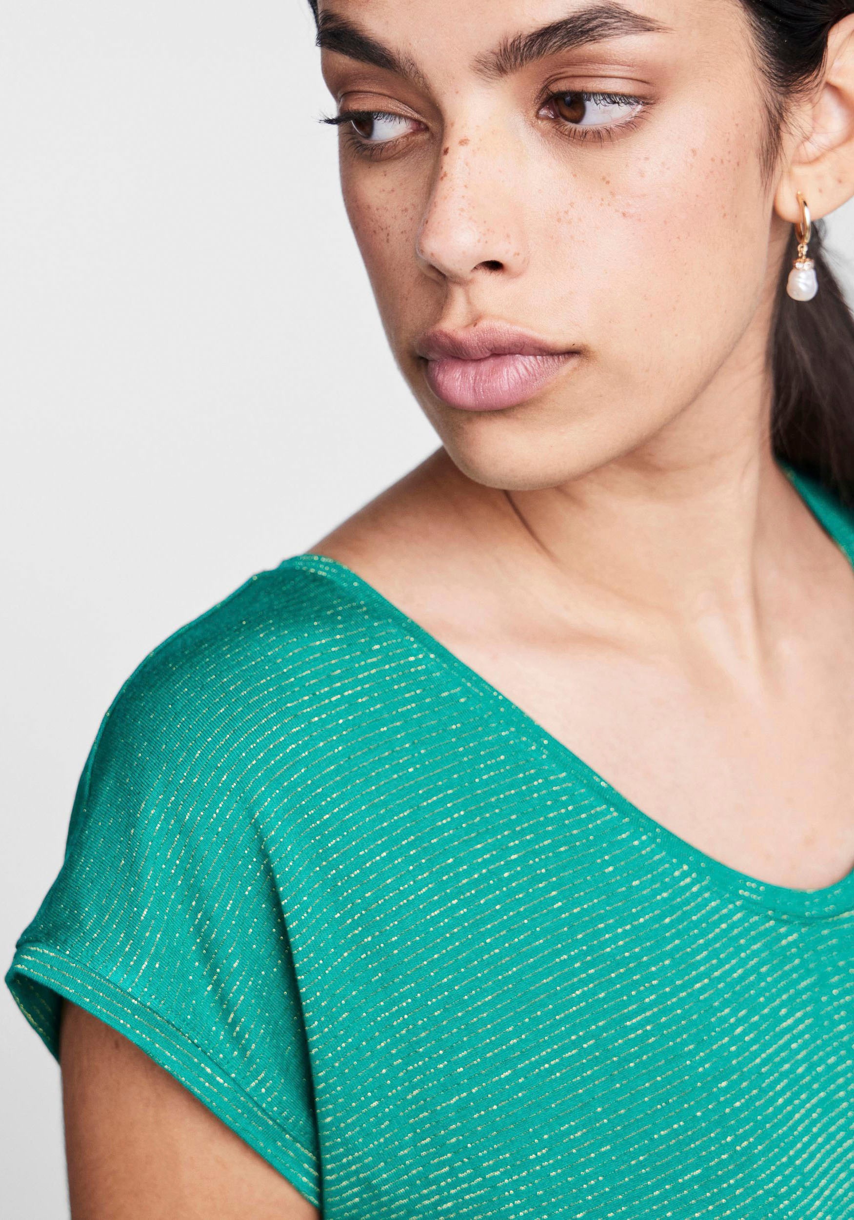 Thumbnail - pieces Kurzarmshirt "PC BILLO" Viskosemischung, loose fit