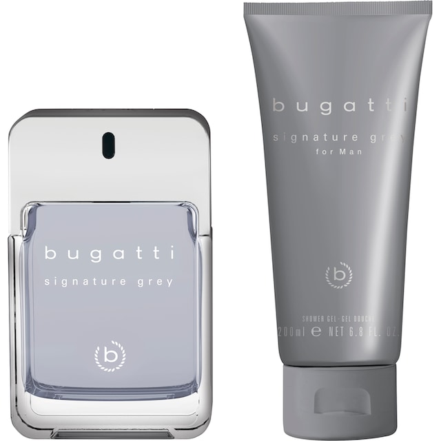 bugatti Eau de Toilette »bugatti signature man grey GP 100ml EDT + 200 ml SG«,  (2 tlg.) | BAUR