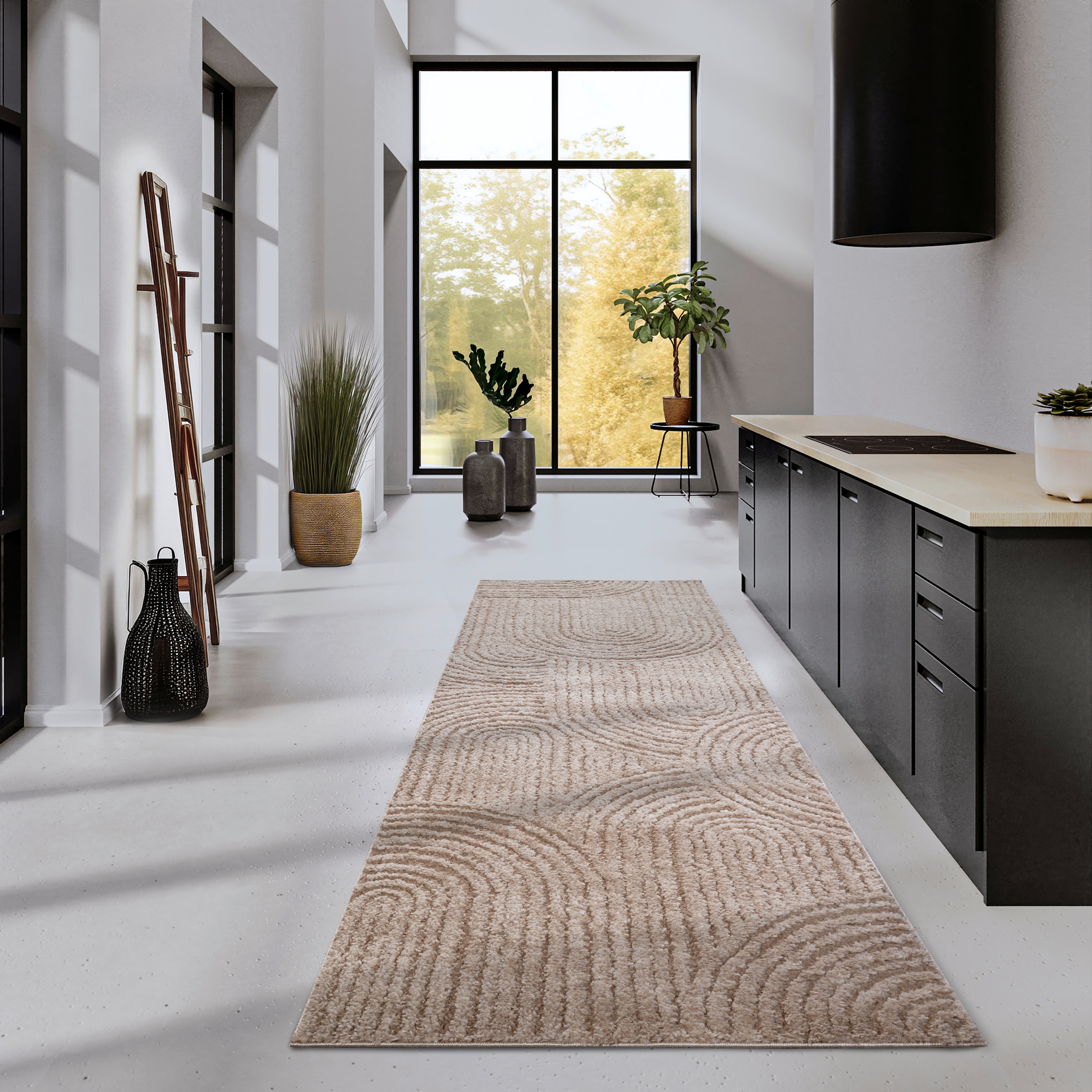 ELLE DECORATION Designteppich »Chappe«, rechteckig, 18 mm Höhe, Shaggy, Läufer, flauschig, weich, Langflor, modern, Hoch Tief Effekt
