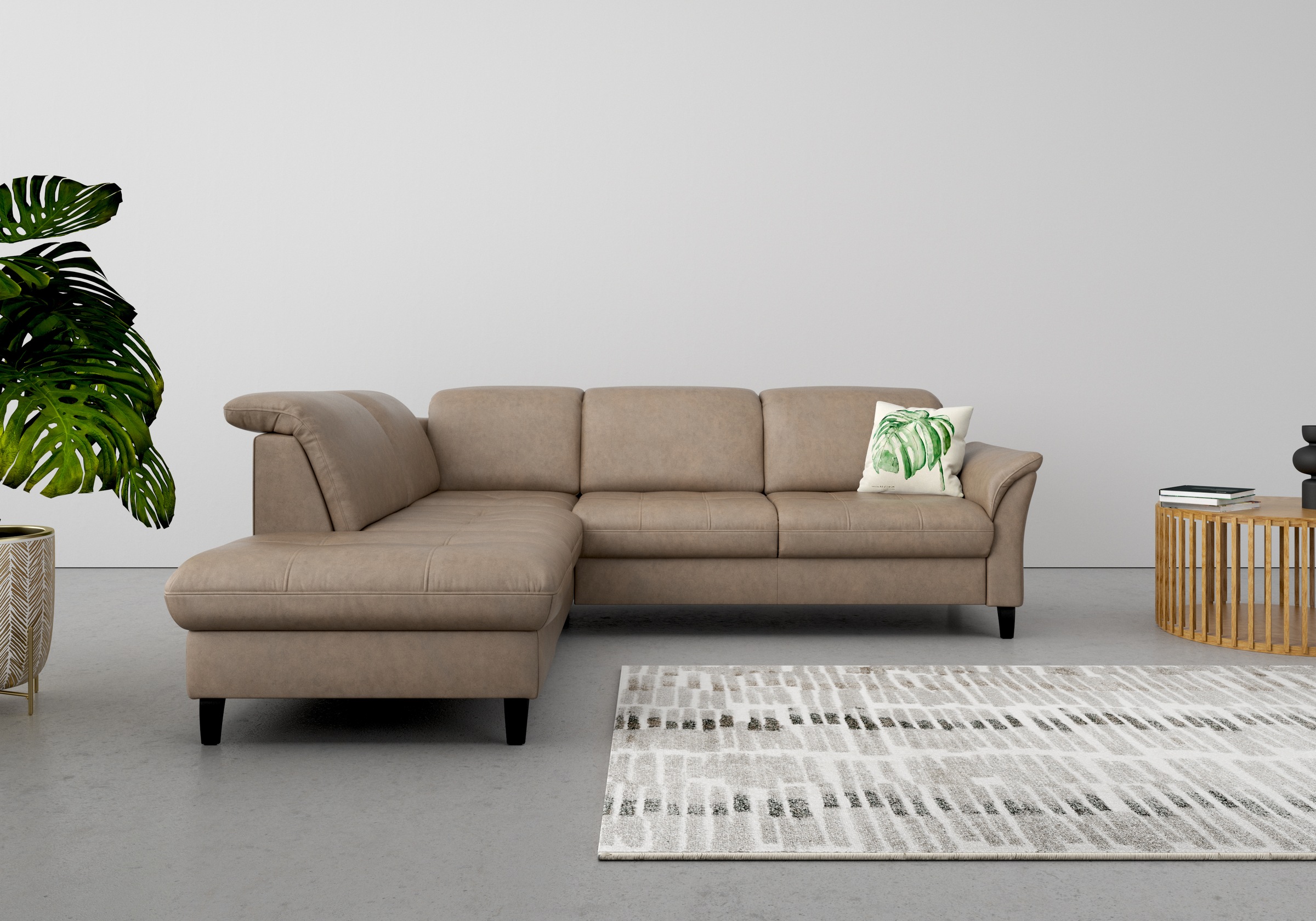 Thumbnail - sit&more "Maggiore L-Form" wahlweise mit Kopfteilverstellung, Bettfunktion und Stauraum