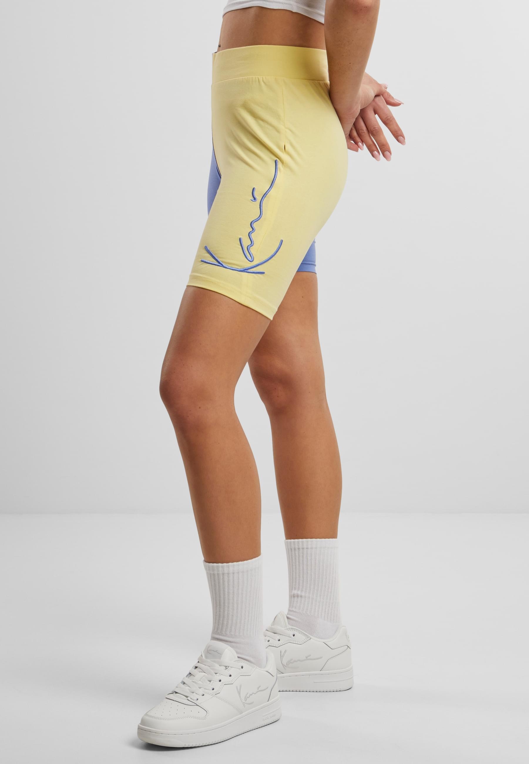 Karl Kani Radlerhose »Karl Kani Damen KKWQ22121BLU Signature Block Cycling Shorts«, (1 tlg.)