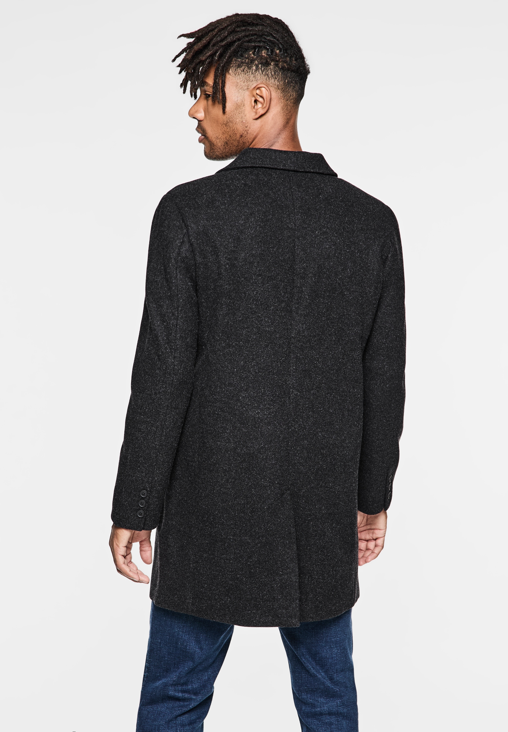 STREET ONE MEN Outdoorjacke, ohne Kapuze, mit Knopfleiste