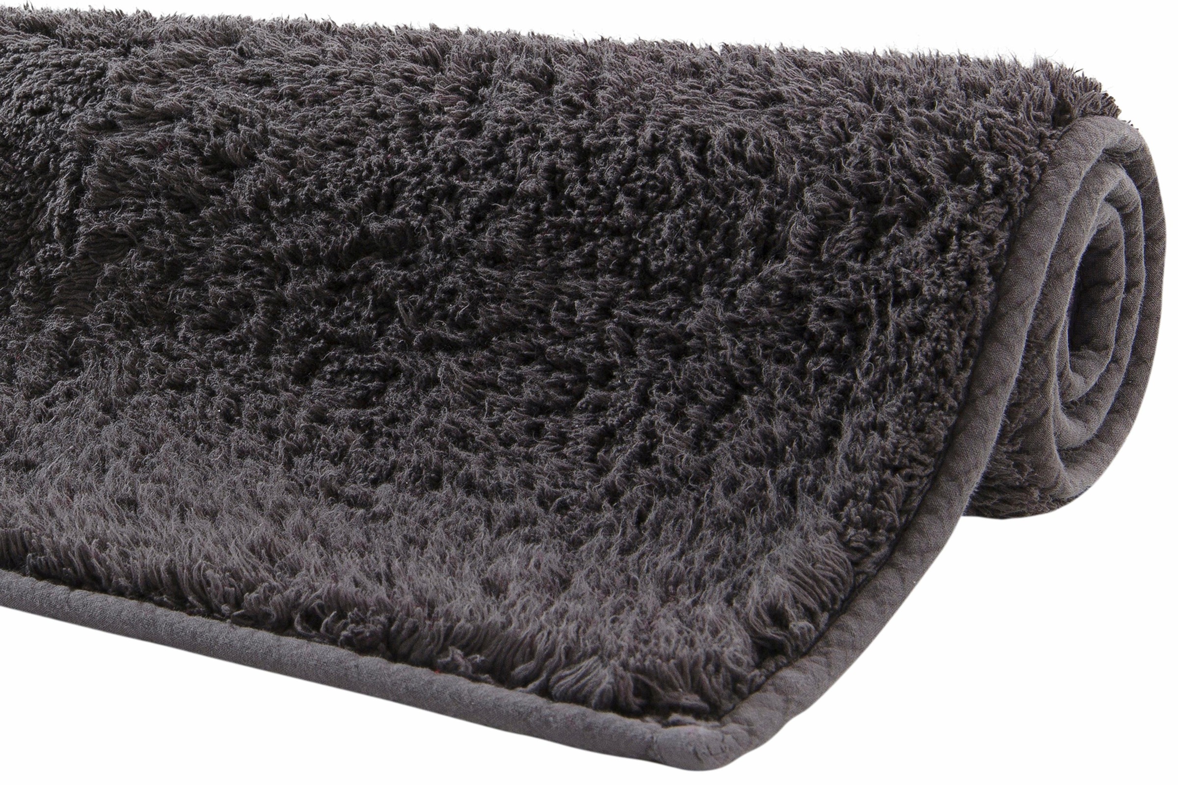 my home Badematte »Maren, Badvorleger, Badezimmer Teppich«, rutschhemmend beschichtet, fußbodenheizungsgeeignet, Bio-Baumwolle, Badteppich, Badematten auch als 3 teiliges Set