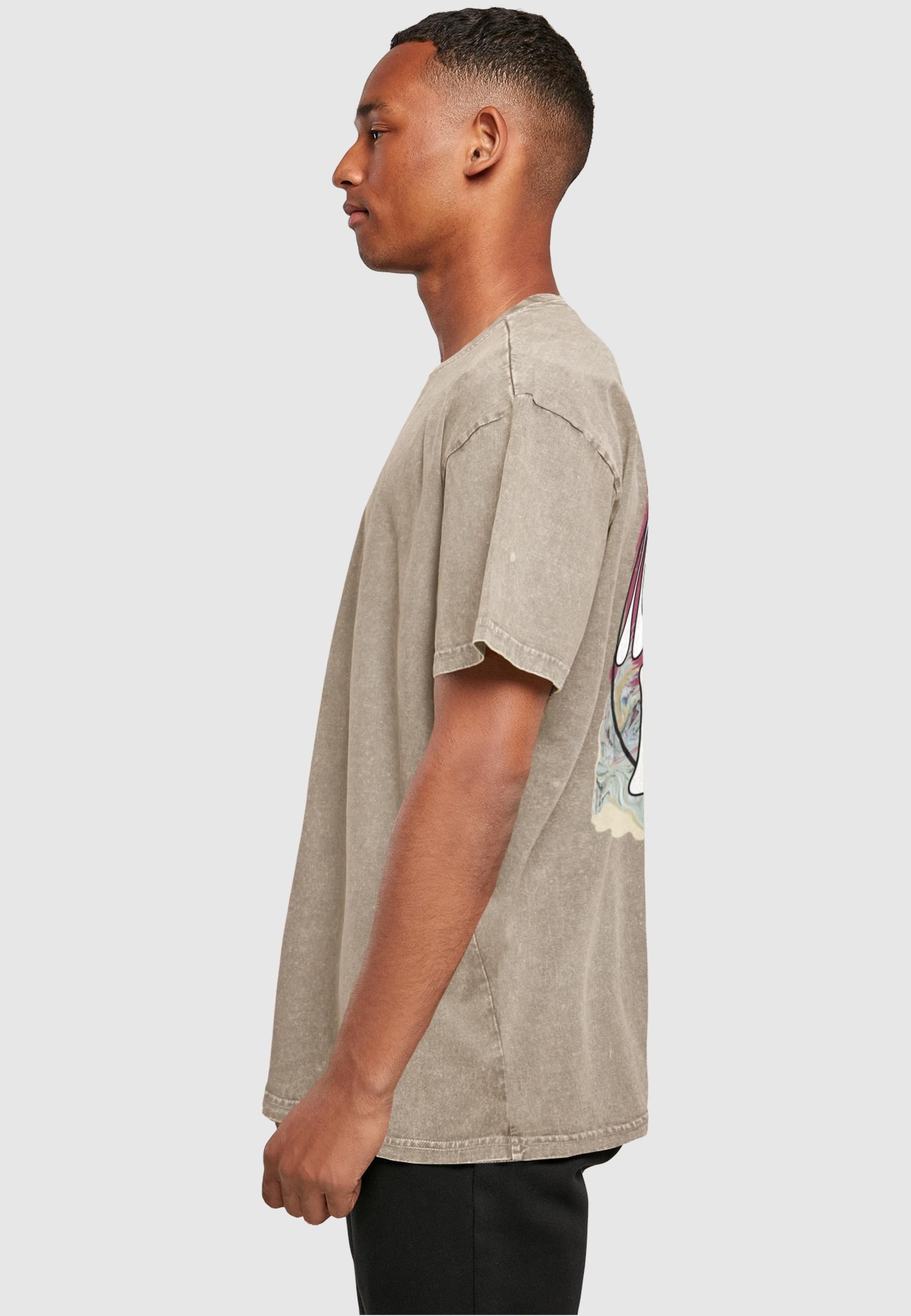 Merchcode T-Shirt »Merchcode Herren Random Life Acid Washed Heavy Oversized Tee«, (1 tlg.)