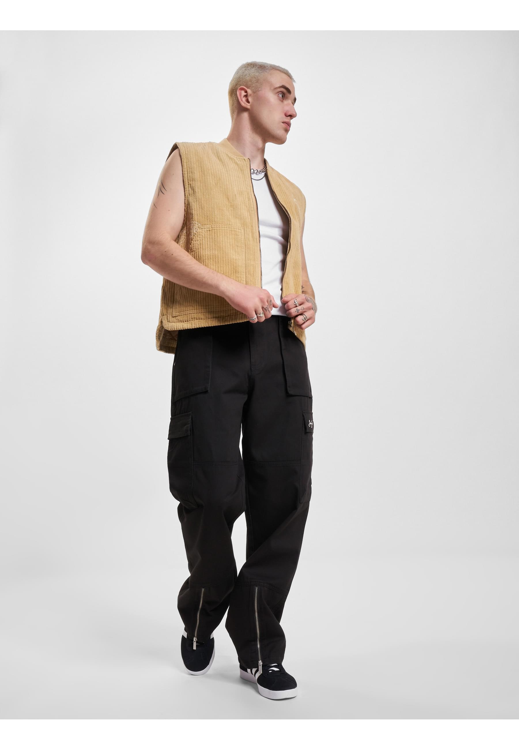 Karl Kani Steppweste »Karl Kani Herren KU233-006-1 KK Chest Signature Corduroy Vest«, (1 tlg.)
