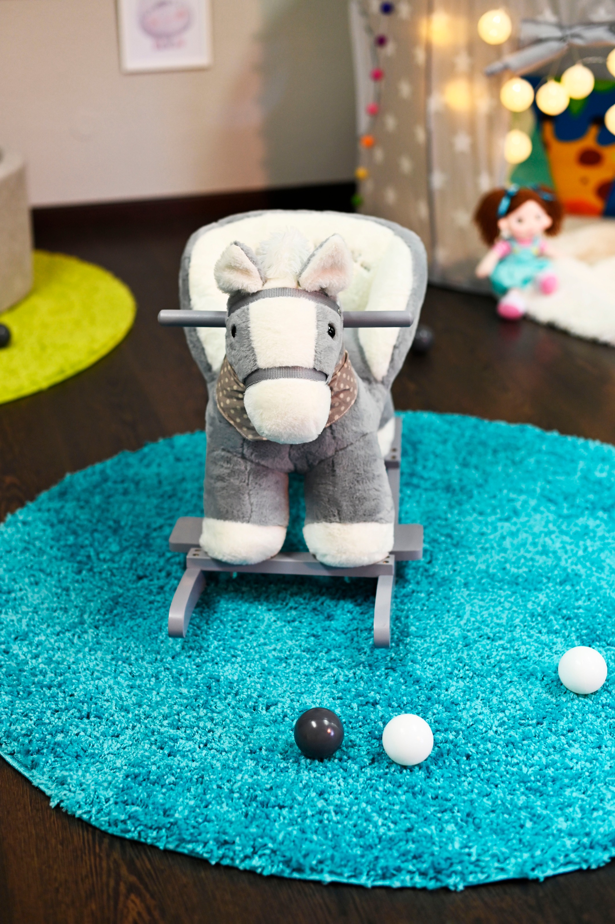 Knorrtoys® Schaukeltier »Pferd grau«