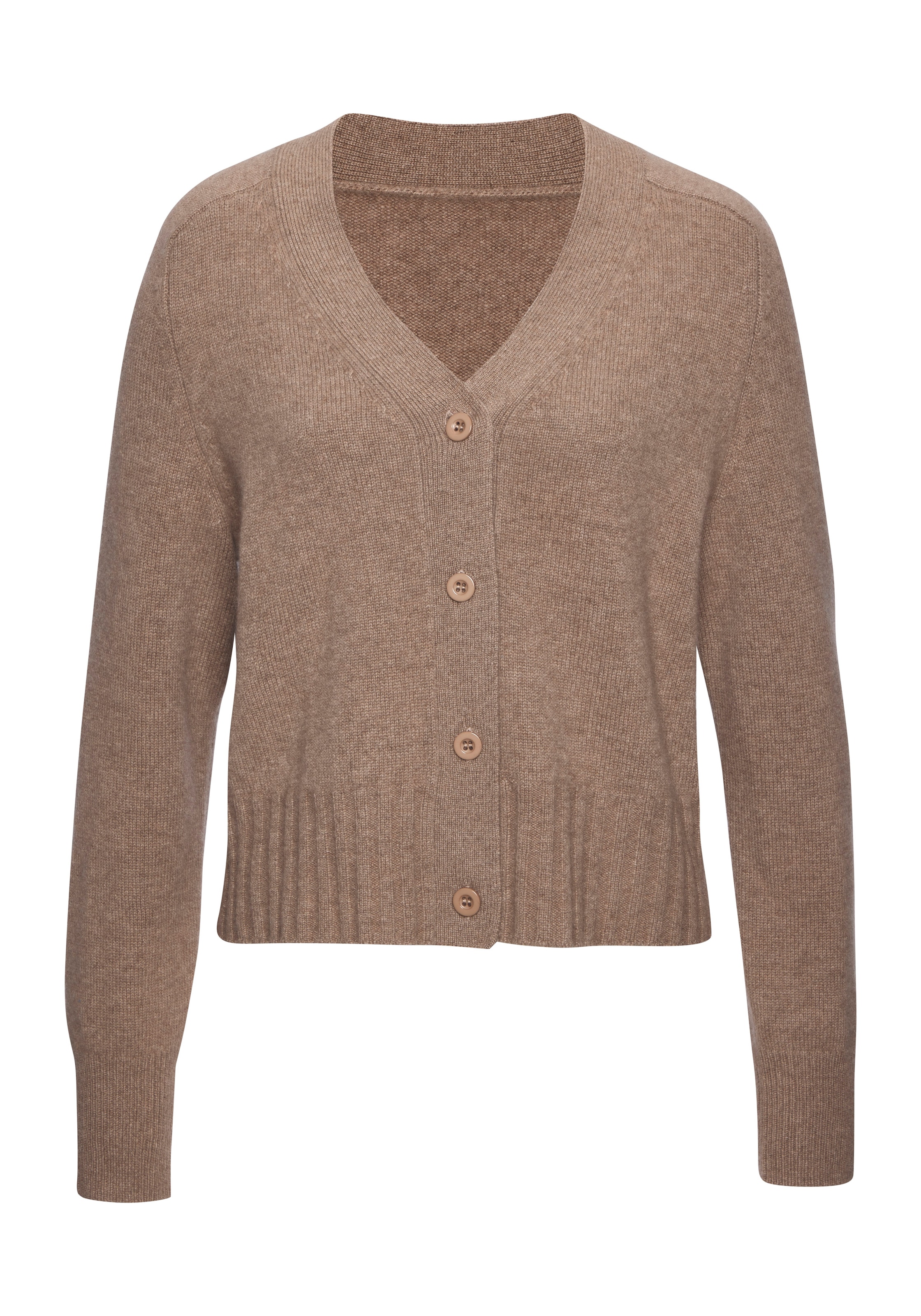 LASCANA Strickjacke, weiche Kaschmirstrickjacke mit V-Ausschnitt günstig online kaufen