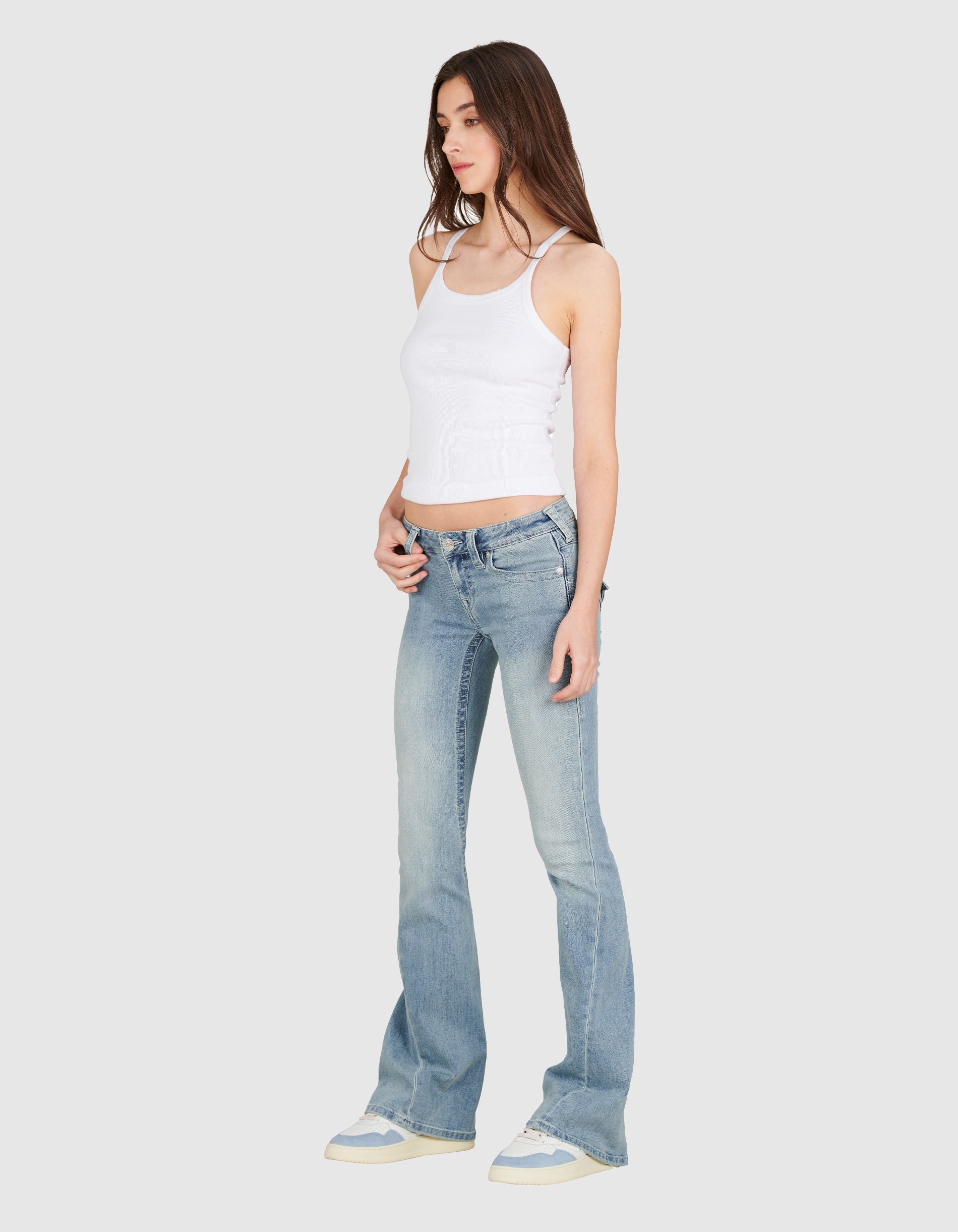 True Religion Bootcut-Jeans »JOEY LOW RISE FLARE« Baumwollmischung, Flared fit