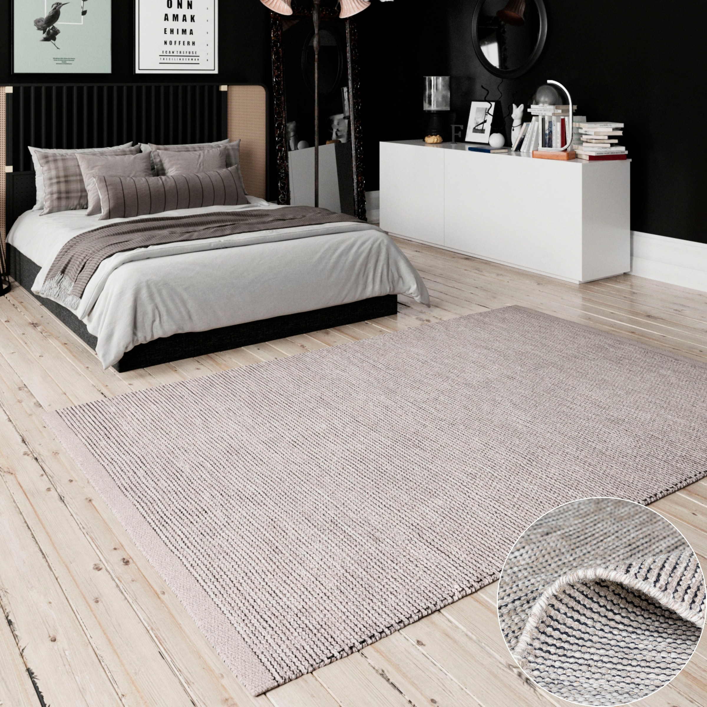 OTTO home Wollteppich "Odenne" rechteckig 10 mm Höhe handgewebter Wendetepp günstig online kaufen